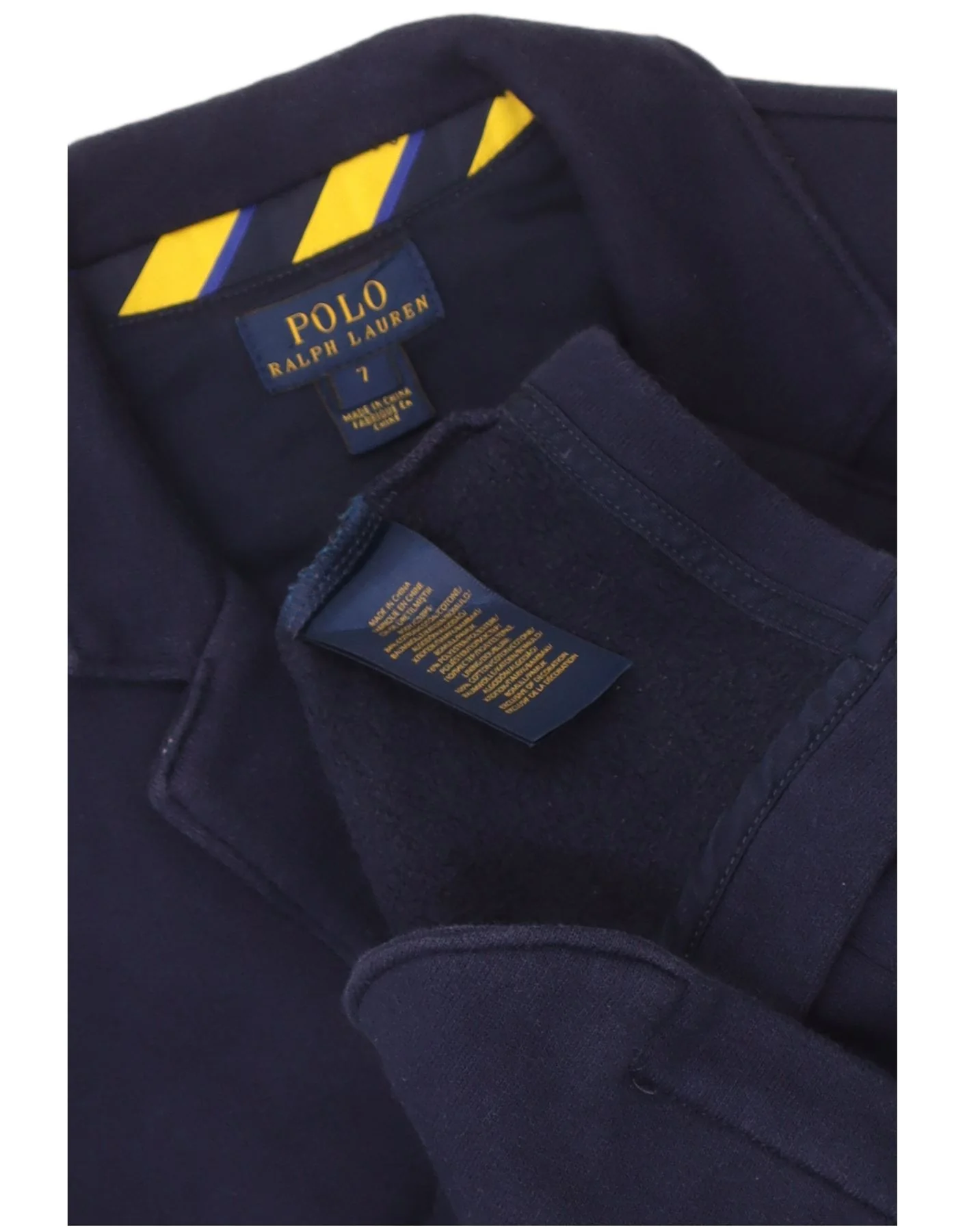 Polo Ralph Lauren Boys 2 Button Blazer Jacket 6-7 Years Navy Blue Cotton - Image 4