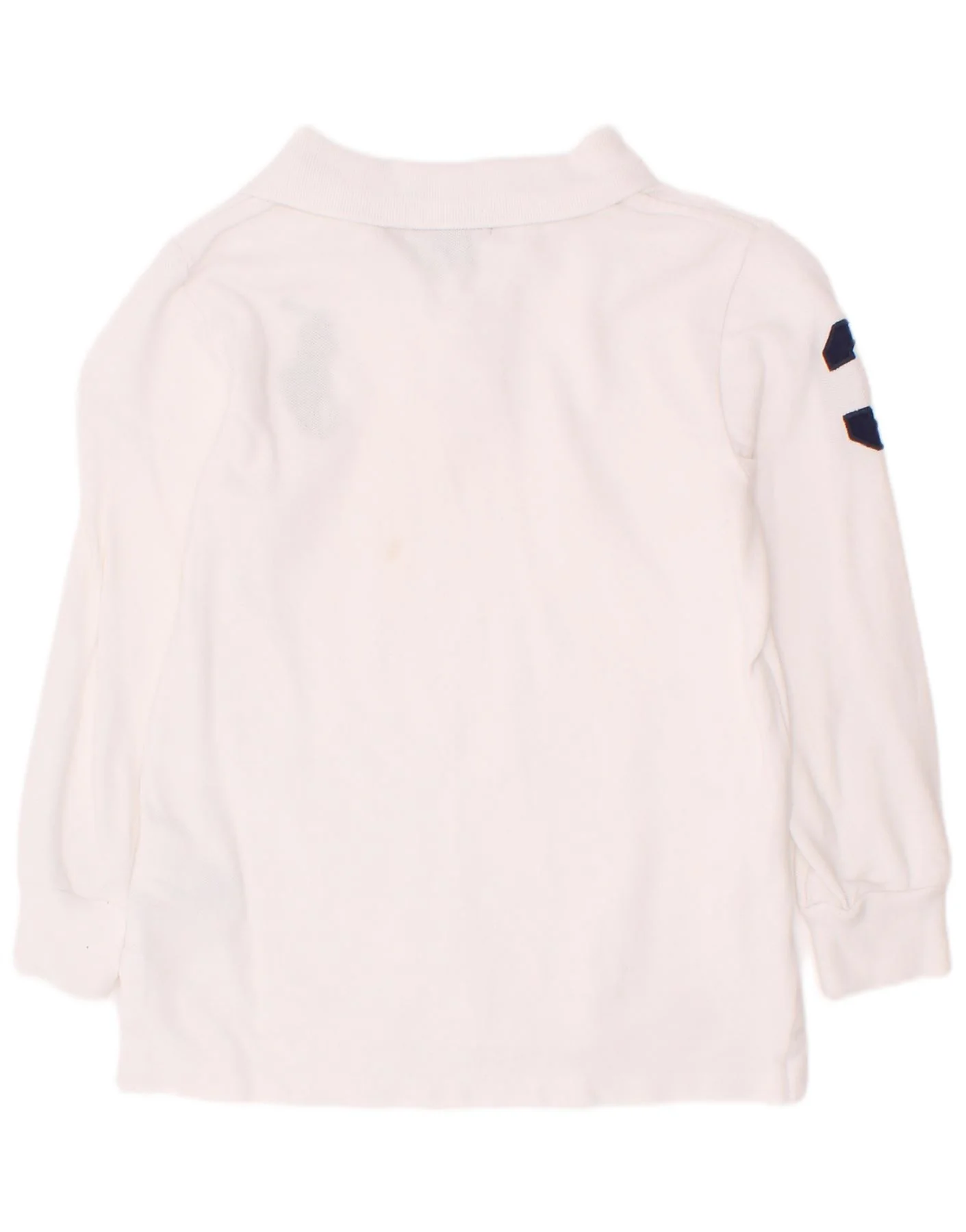 Polo Ralph Lauren Boys Graphic Long Sleeve Shirt 3-4 Years White Cotton - Image 2