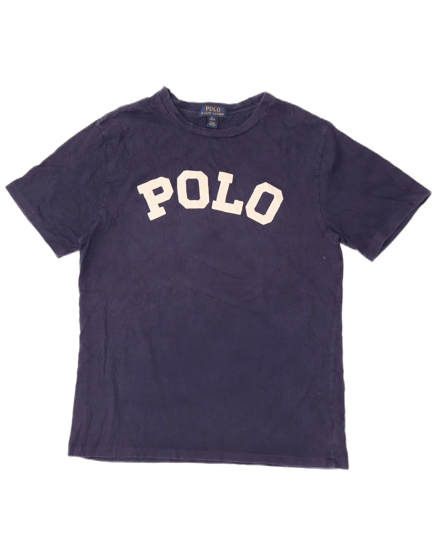 Polo Ralph Lauren Boys Graphic T-Shirt Top 15-16 Years XL Navy Blue Cotton