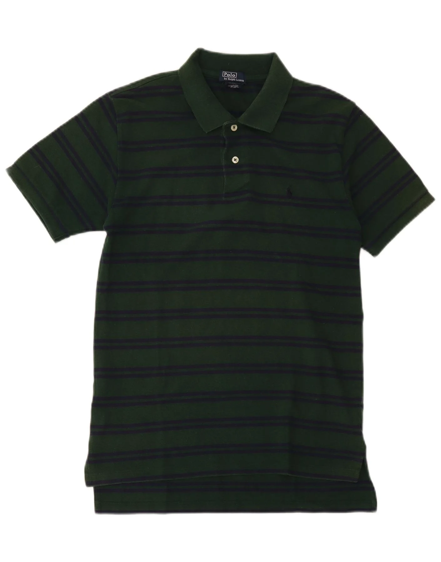 Polo Ralph Lauren Boys Shirt 15-16 Years XL Green Striped Cotton