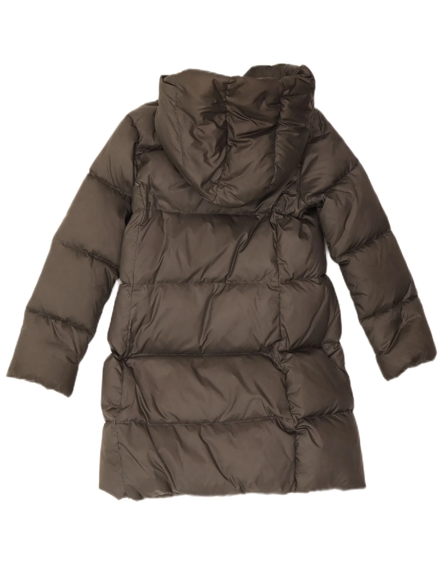 Polo Ralph Lauren Girls Hooded Padded Coat 8-9 Years Medium Khaki Nylon - Image 2
