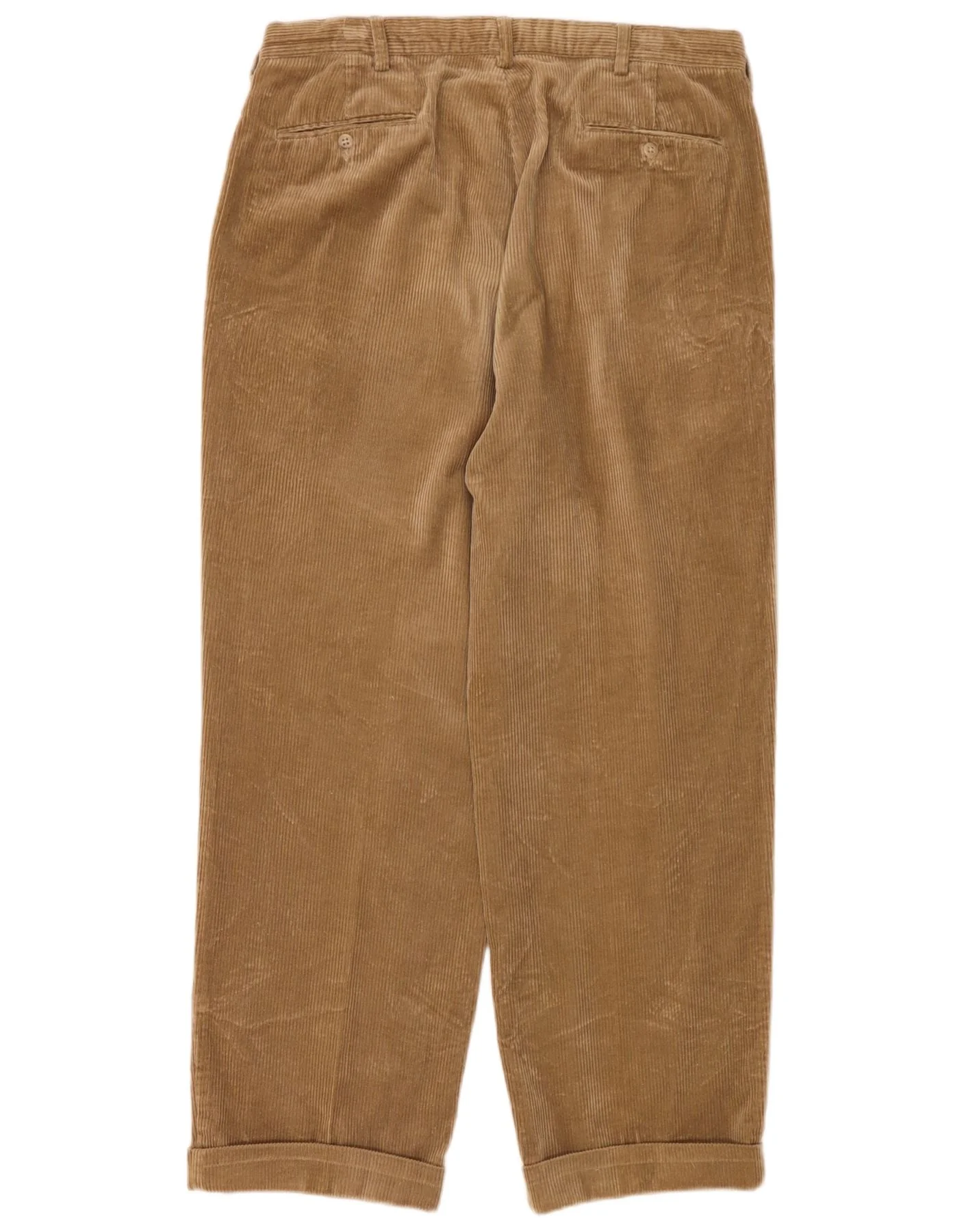 Polo Ralph Lauren Mens Andrew Pegged Corduroy Trousers W35 L31 Beige Cotton - Image 2