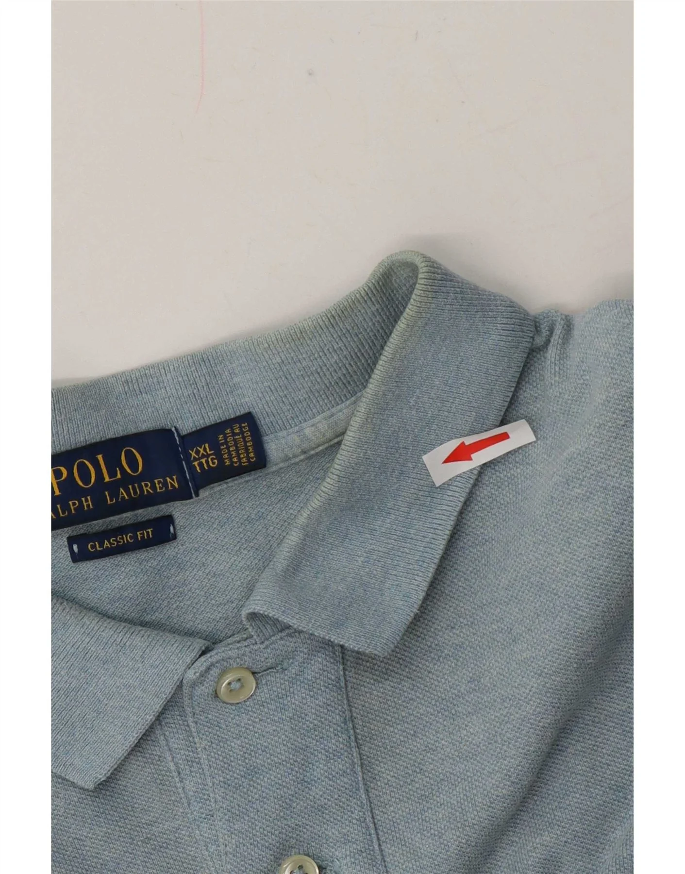 Polo Ralph Lauren Mens Classic Fit Shirt 2XL Blue Cotton - Image 3