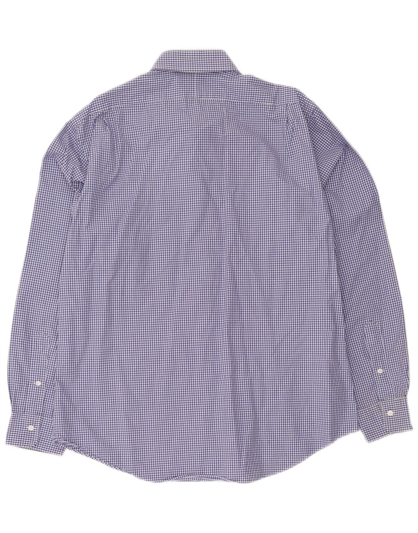 Polo Ralph Lauren Mens Regent Custom Fit Shirt Size 43 17 XL Blue Gingham - Image 2