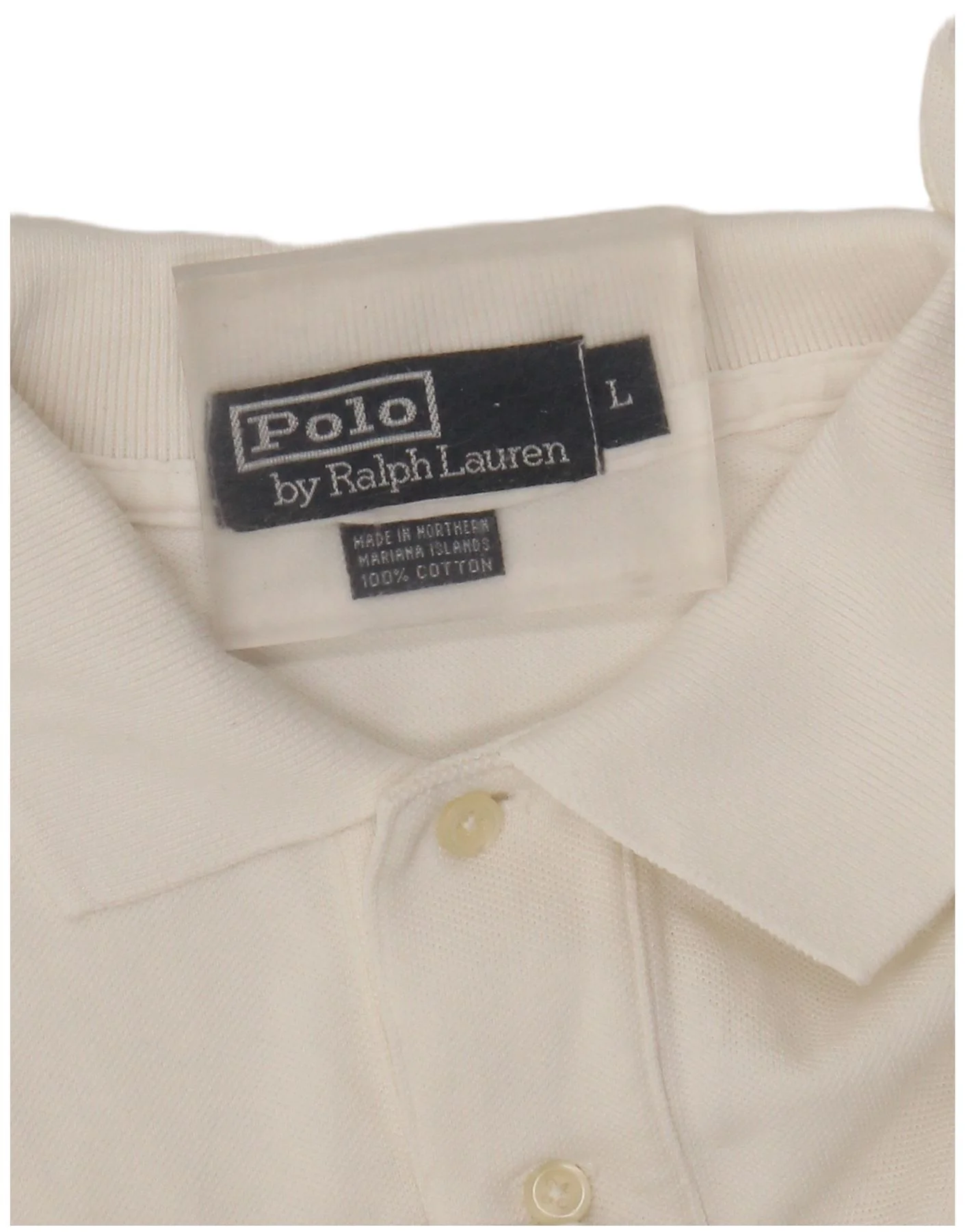 Polo Ralph Lauren Mens Shirt Large White Cotton - Image 3