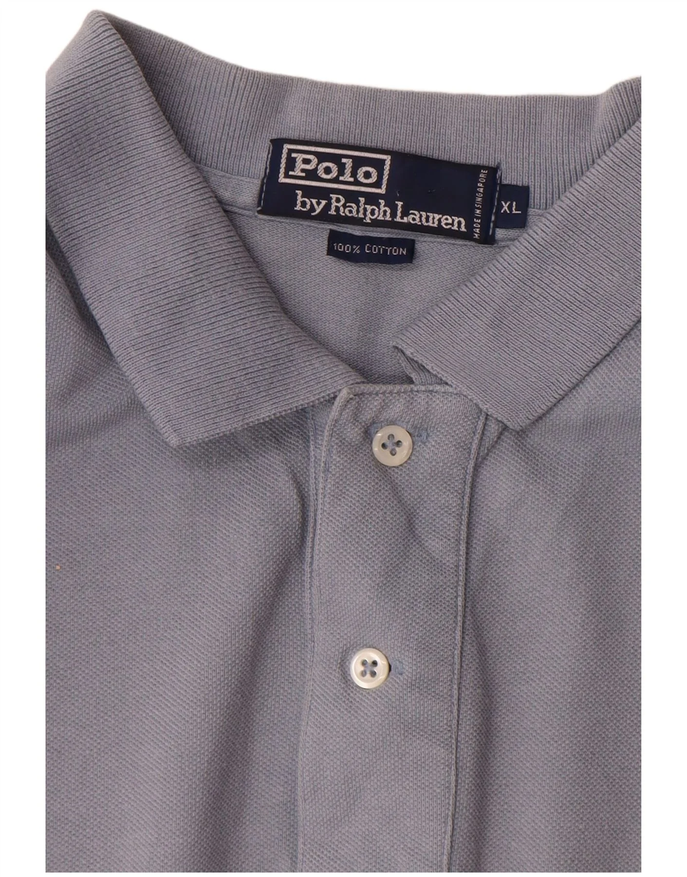 Polo Ralph Lauren Mens Shirt XL Grey Cotton - Image 3