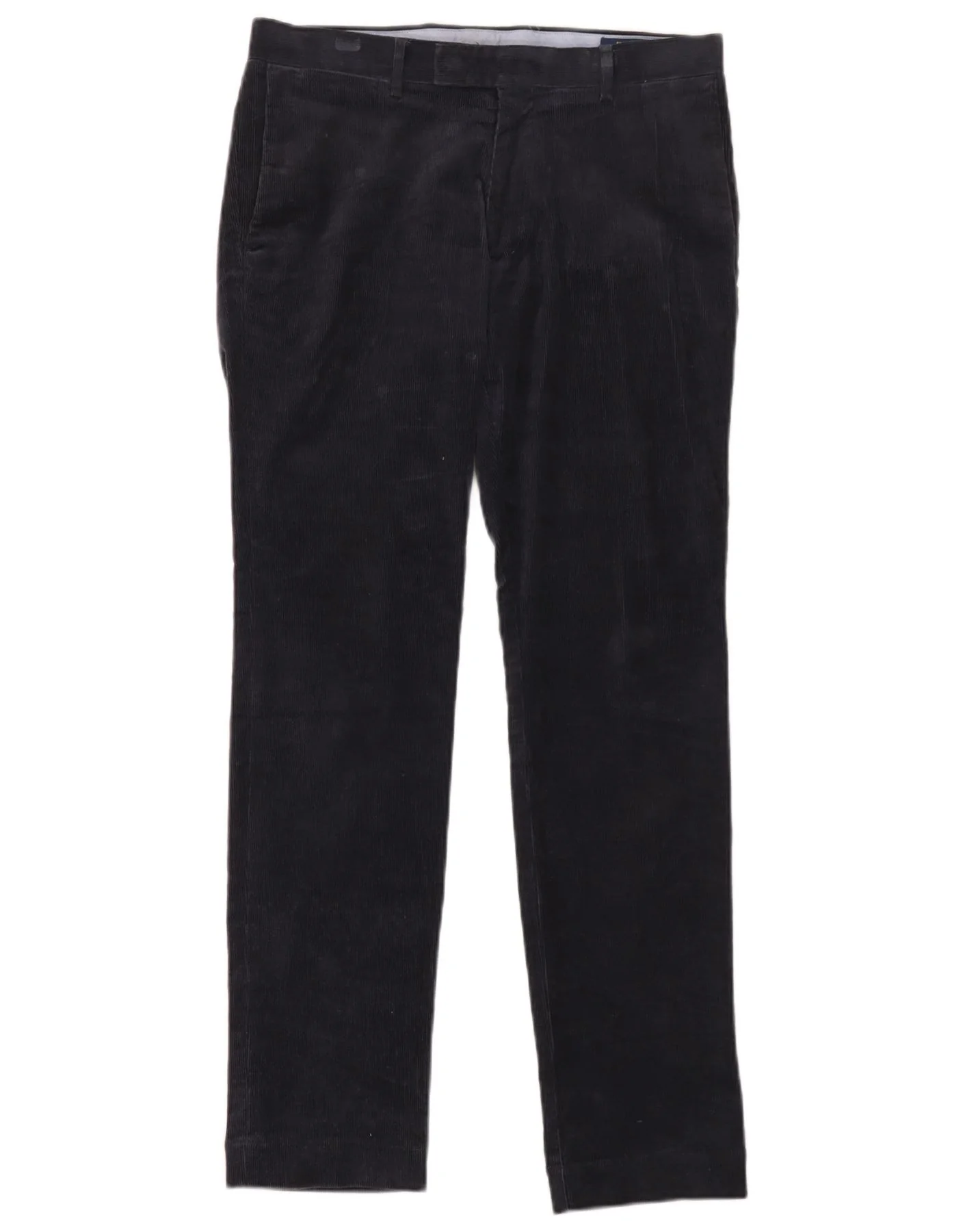 Polo Ralph Lauren Mens Slim Corduroy Trousers W31 L32 Navy Blue Cotton