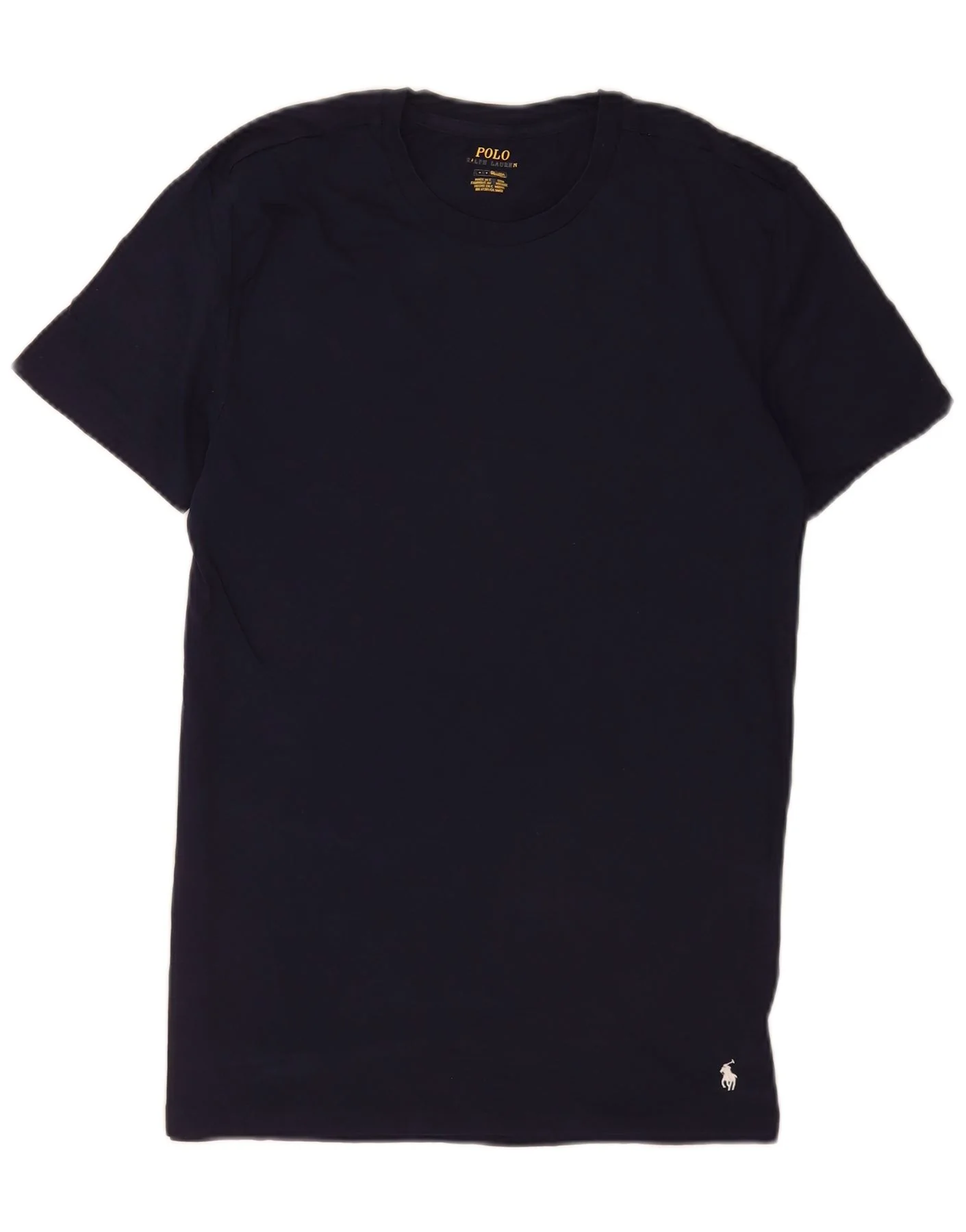 Polo Ralph Lauren Mens T-Shirt Top Large Navy Blue Cotton