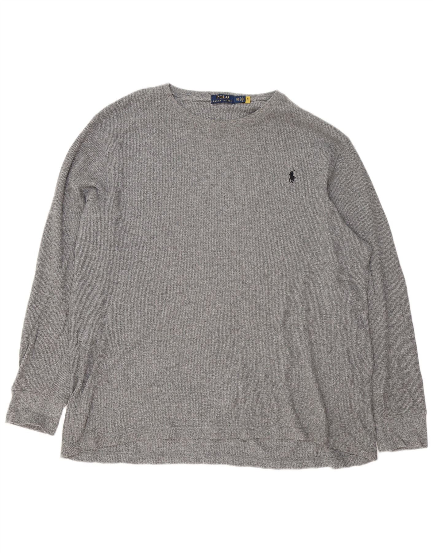 Polo Ralph Lauren Mens Top Long Sleeve 2XL Grey Cotton
