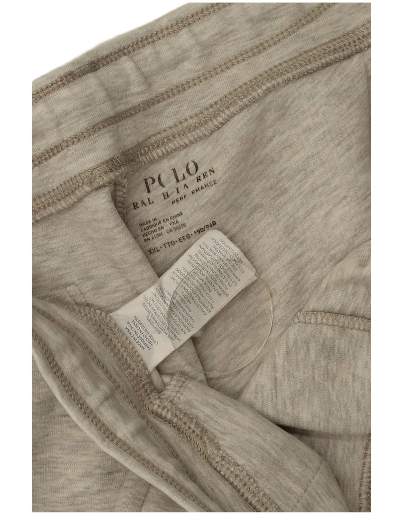 Polo Ralph Lauren Mens Tracksuit Trousers Joggers 2XL Grey Cotton - Image 3
