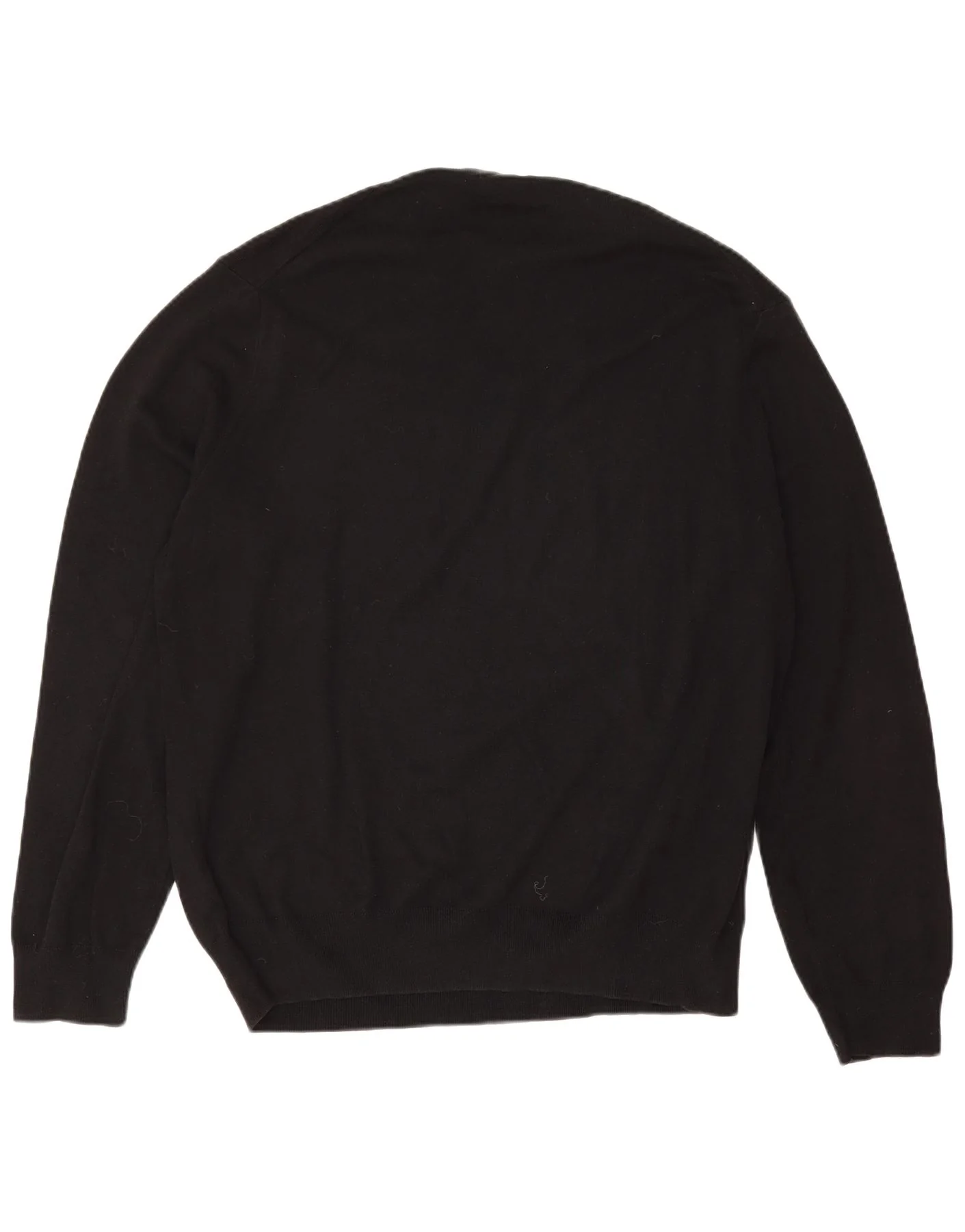 Polo Ralph Lauren Mens V-Neck Jumper Sweater 2XL Black Cotton - Image 2