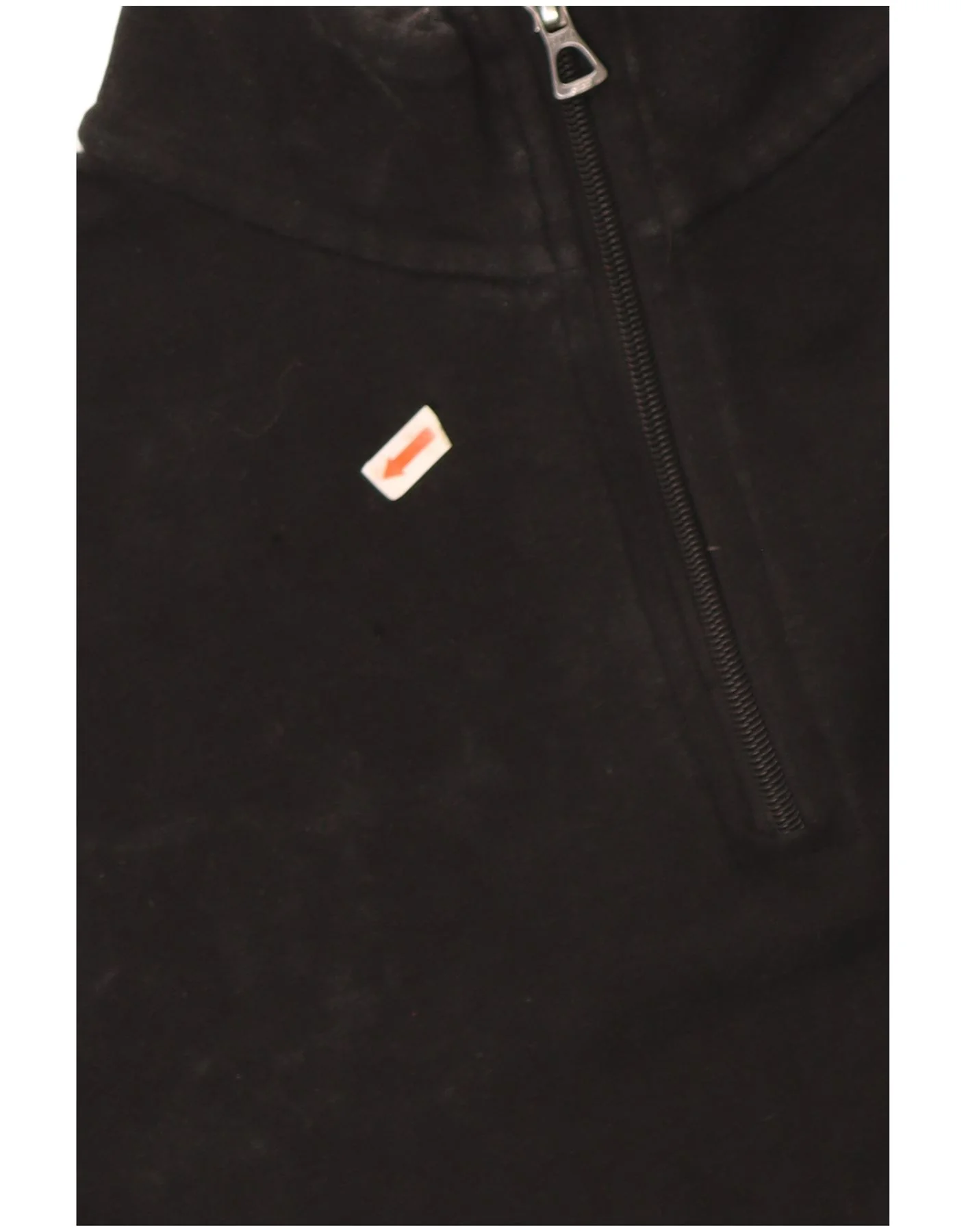 Polo Ralph Lauren Mens Zip Neck Sweatshirt Jumper Large Black Cotton - Image 5