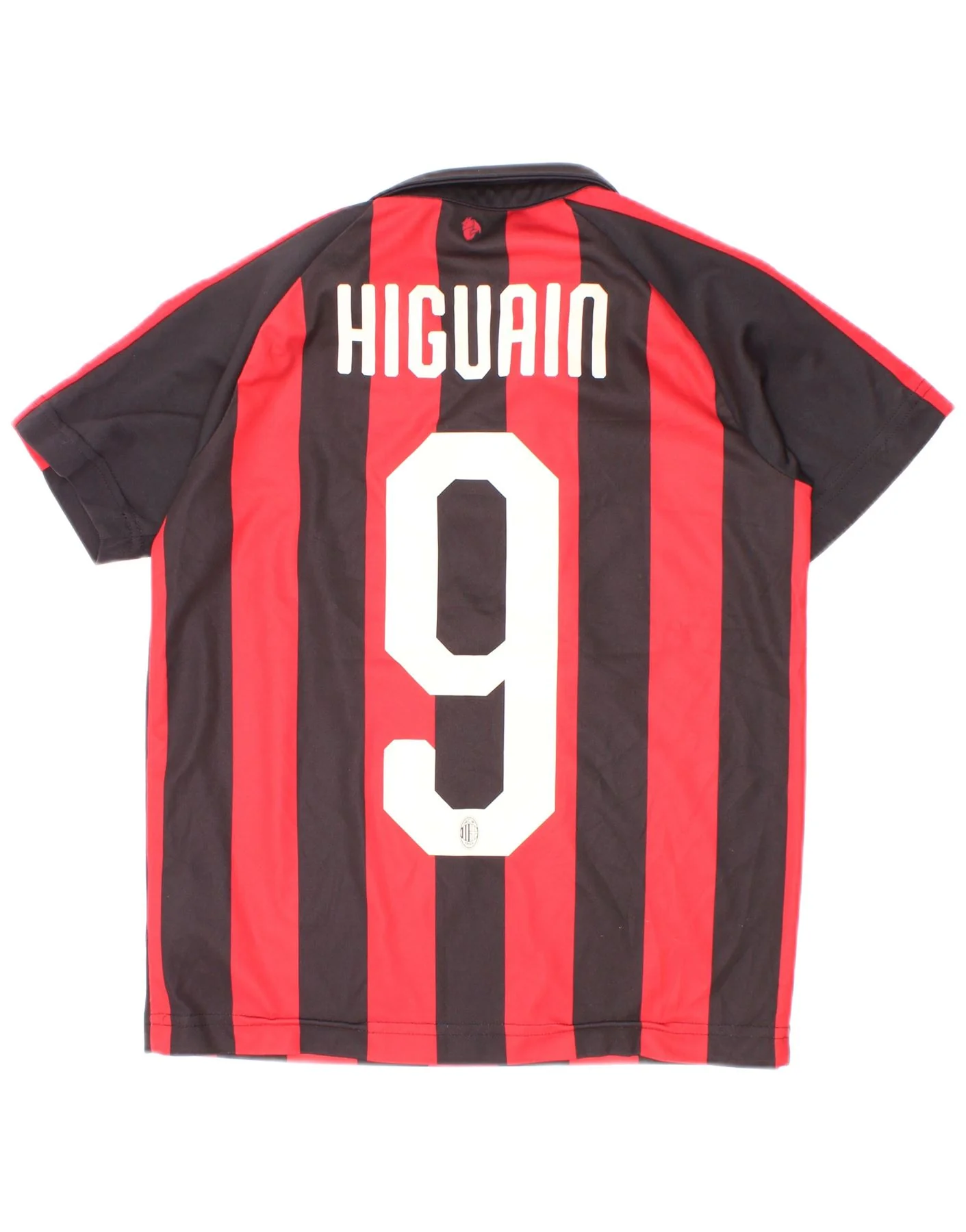 Puma Boys AC Milan Graphic Polo Shirt 9-10 Years Red Striped Polyester - Image 2