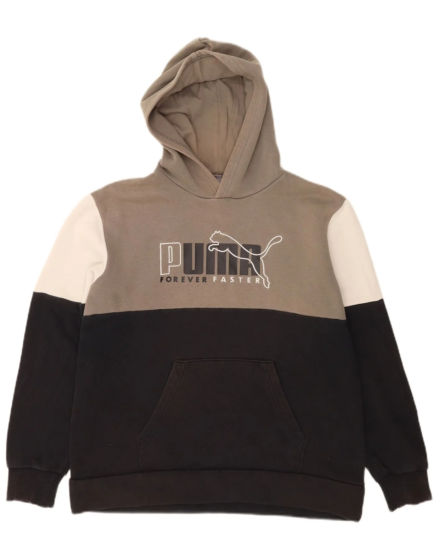 Puma Boys Graphic Hoodie Jumper 15-16 Years Multicoloured Colourblock