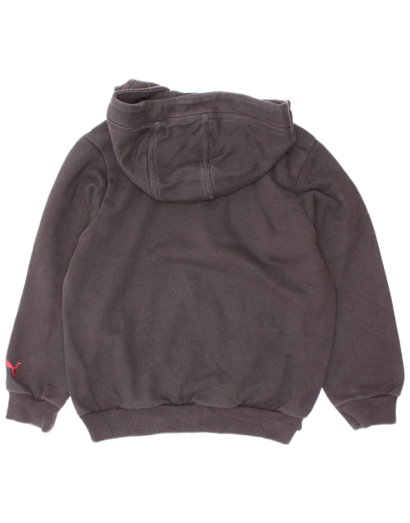 Puma Boys Graphic Hoodie Jumper 5-6 Years Black Cotton - Image 2