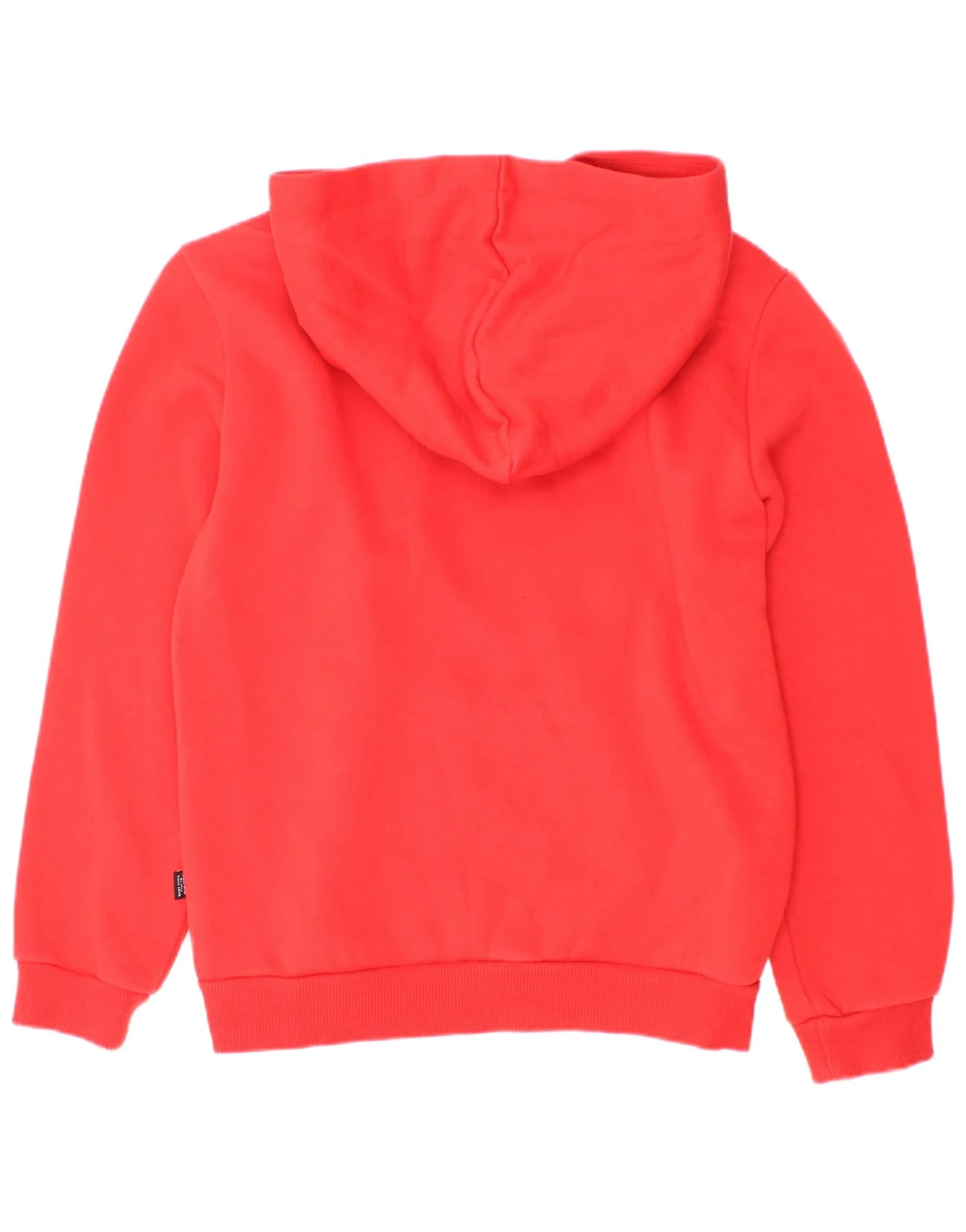 Puma Boys Graphic Hoodie Jumper 9-10 Years Red Cotton - Image 2