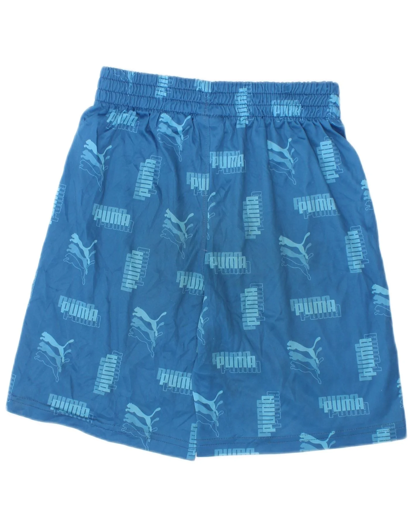Puma Boys Graphic Sport Shorts 6-7 Years Blue Polyester - Image 2