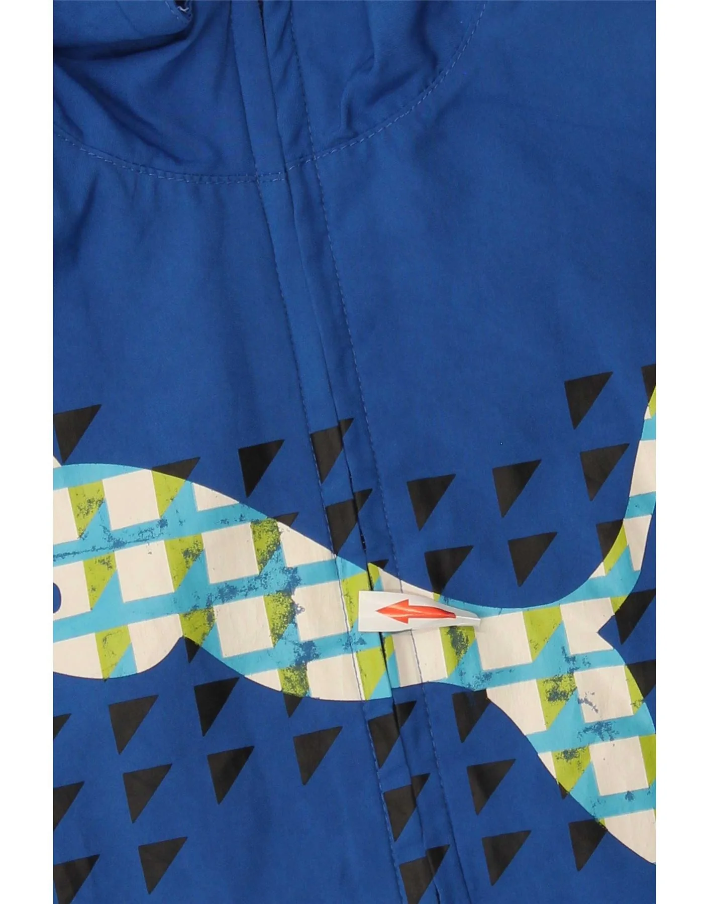 Puma Boys Graphic Tracksuit Top Jacket 9-10 Years Blue Polyester - Image 3