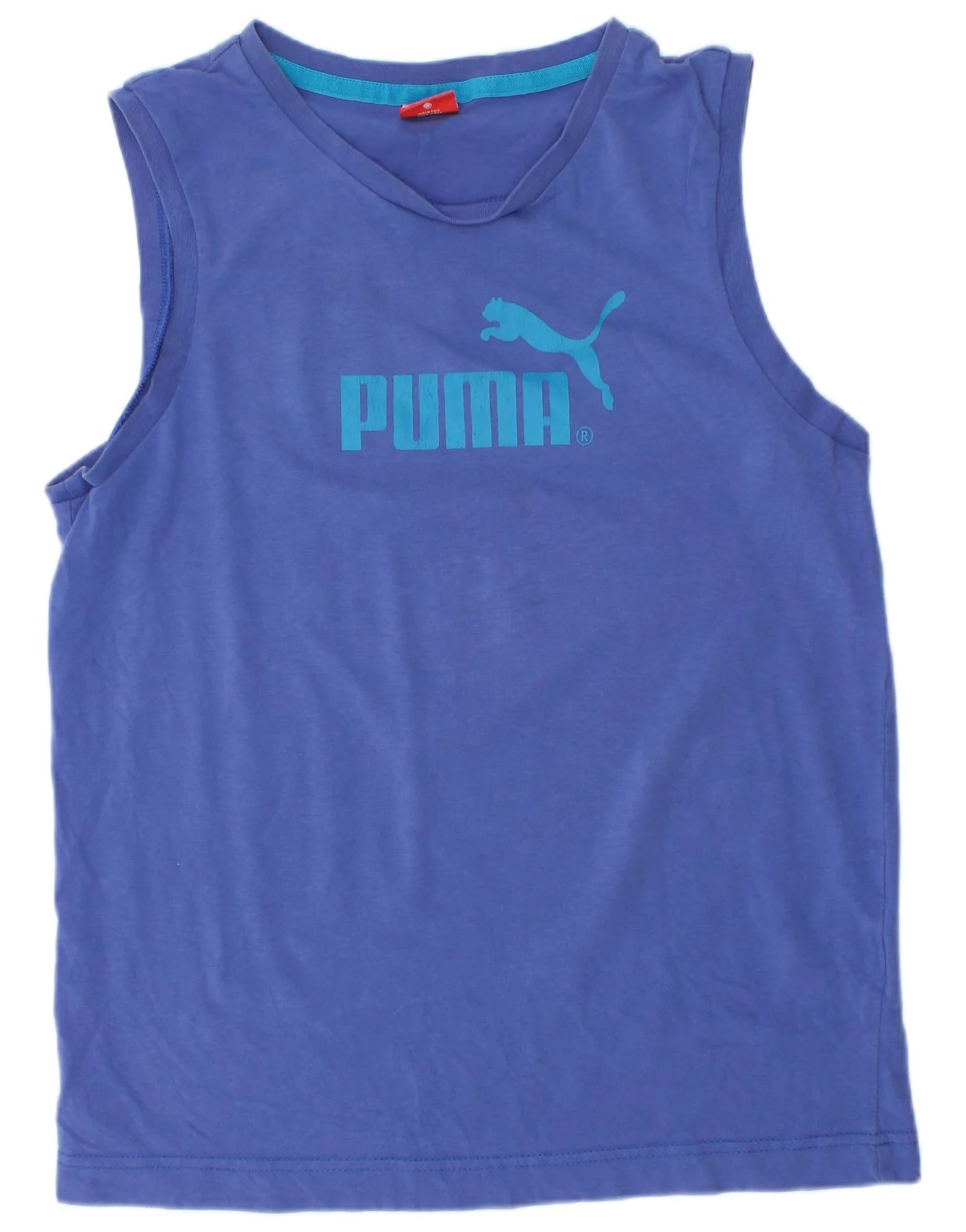 Puma Boys Graphic Vest Top 13-14 Years Blue