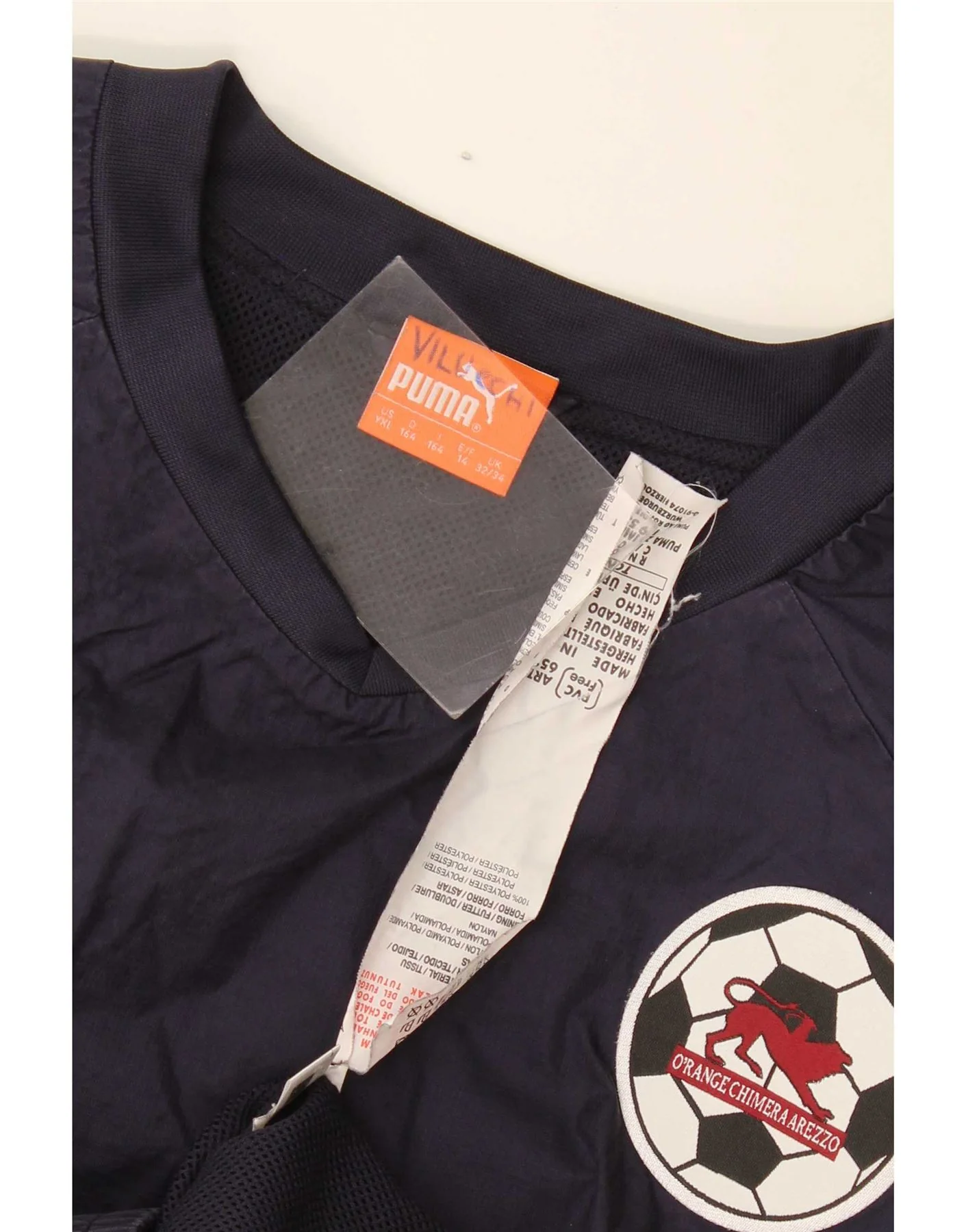 Puma Boys Sportiva Arezzo Pullover Tracksuit Top 13-14 Years Navy Blue - Image 3