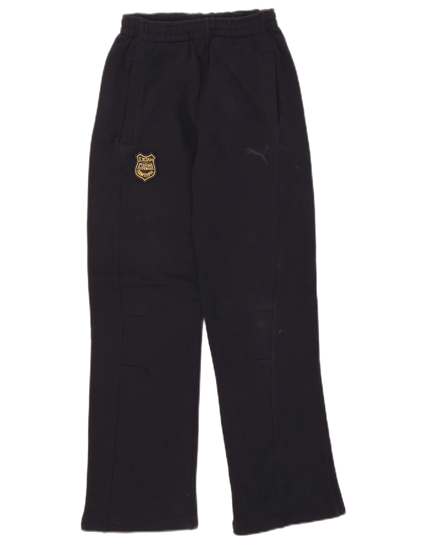 Puma Boys Tracksuit Trousers 9-10 Years Navy Blue Cotton