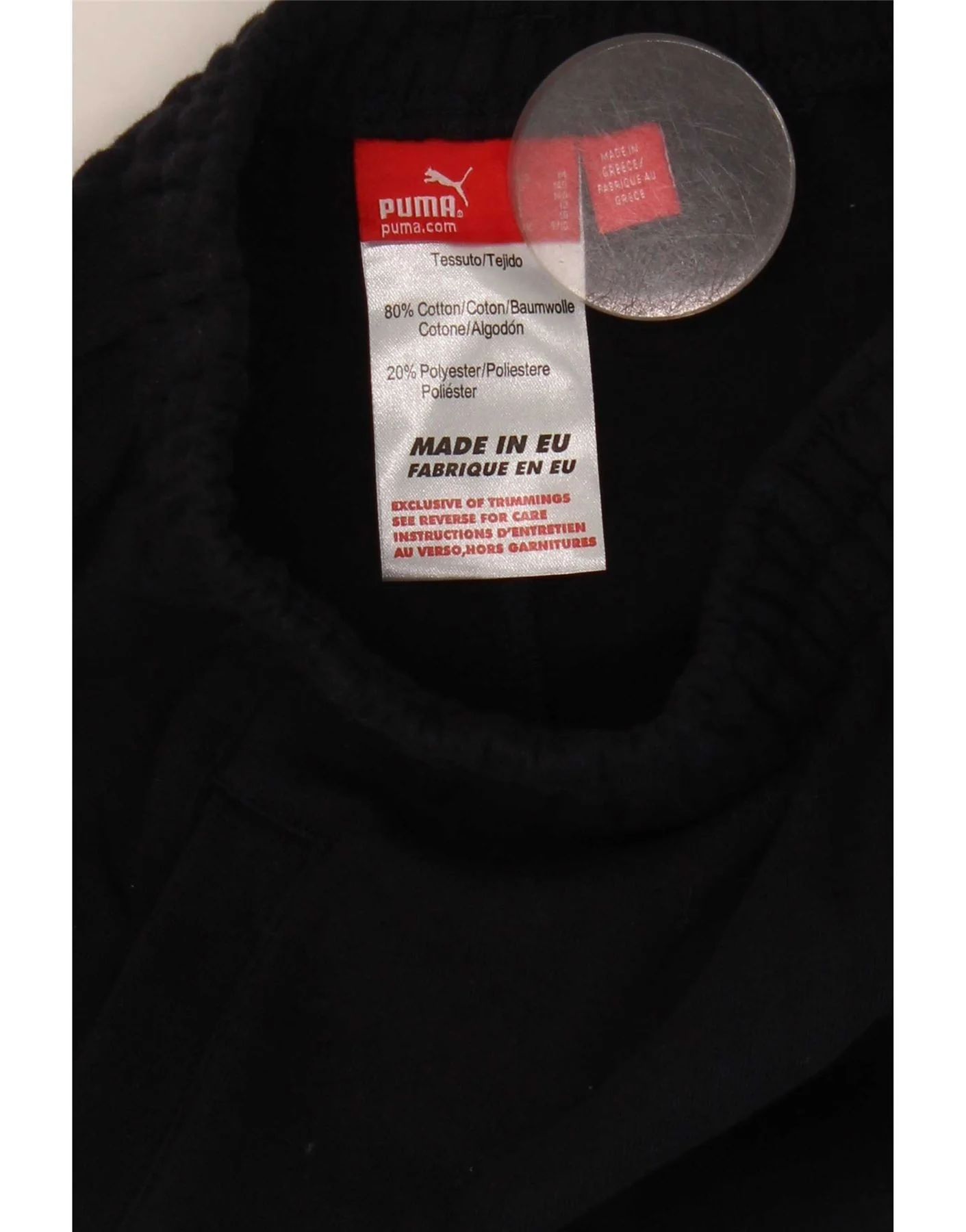 Puma Boys Tracksuit Trousers 9-10 Years Navy Blue Cotton - Image 3