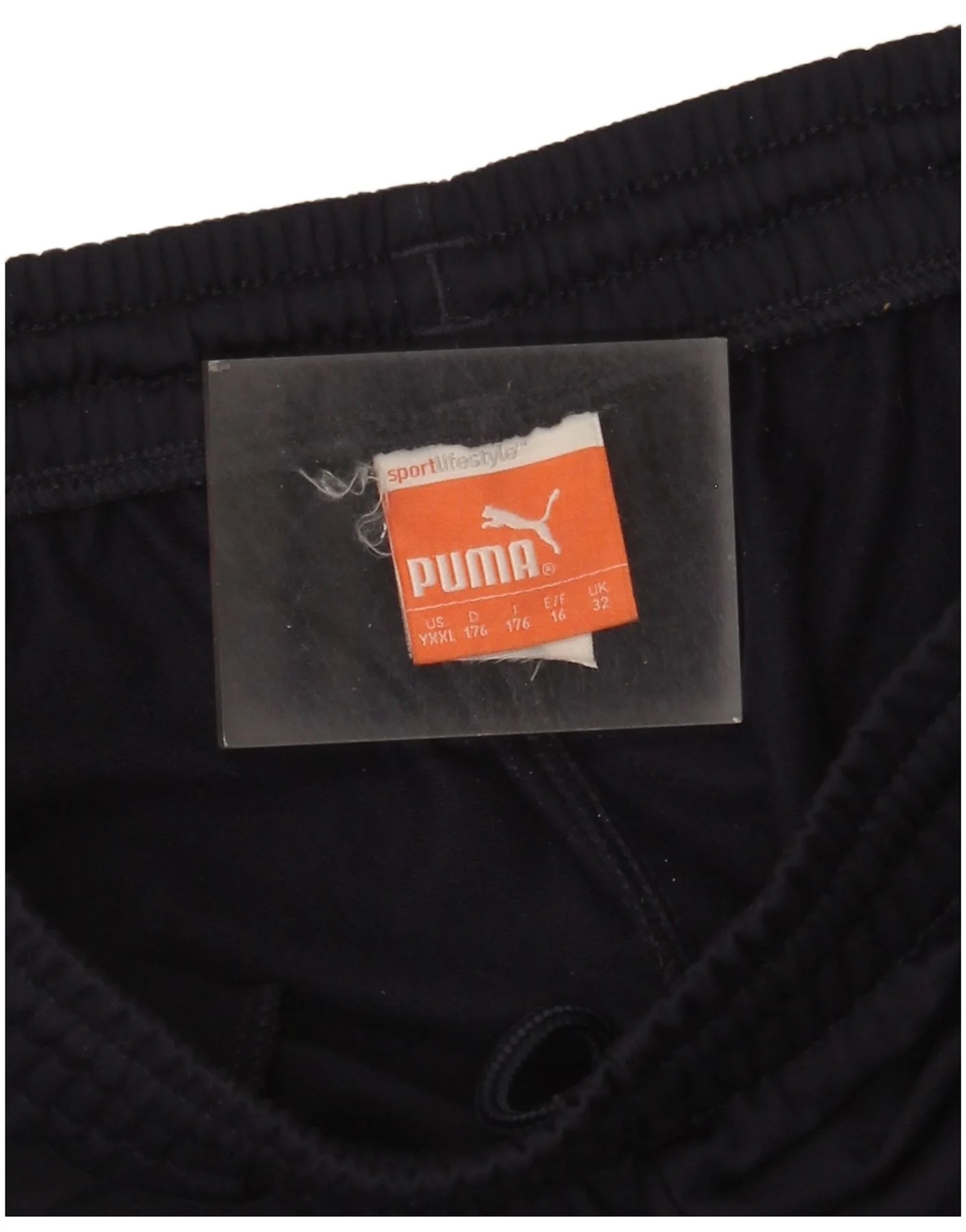 Puma Boys Tracksuit Trousers Joggers 15-16 Years Navy Blue Colourblock - Image 3