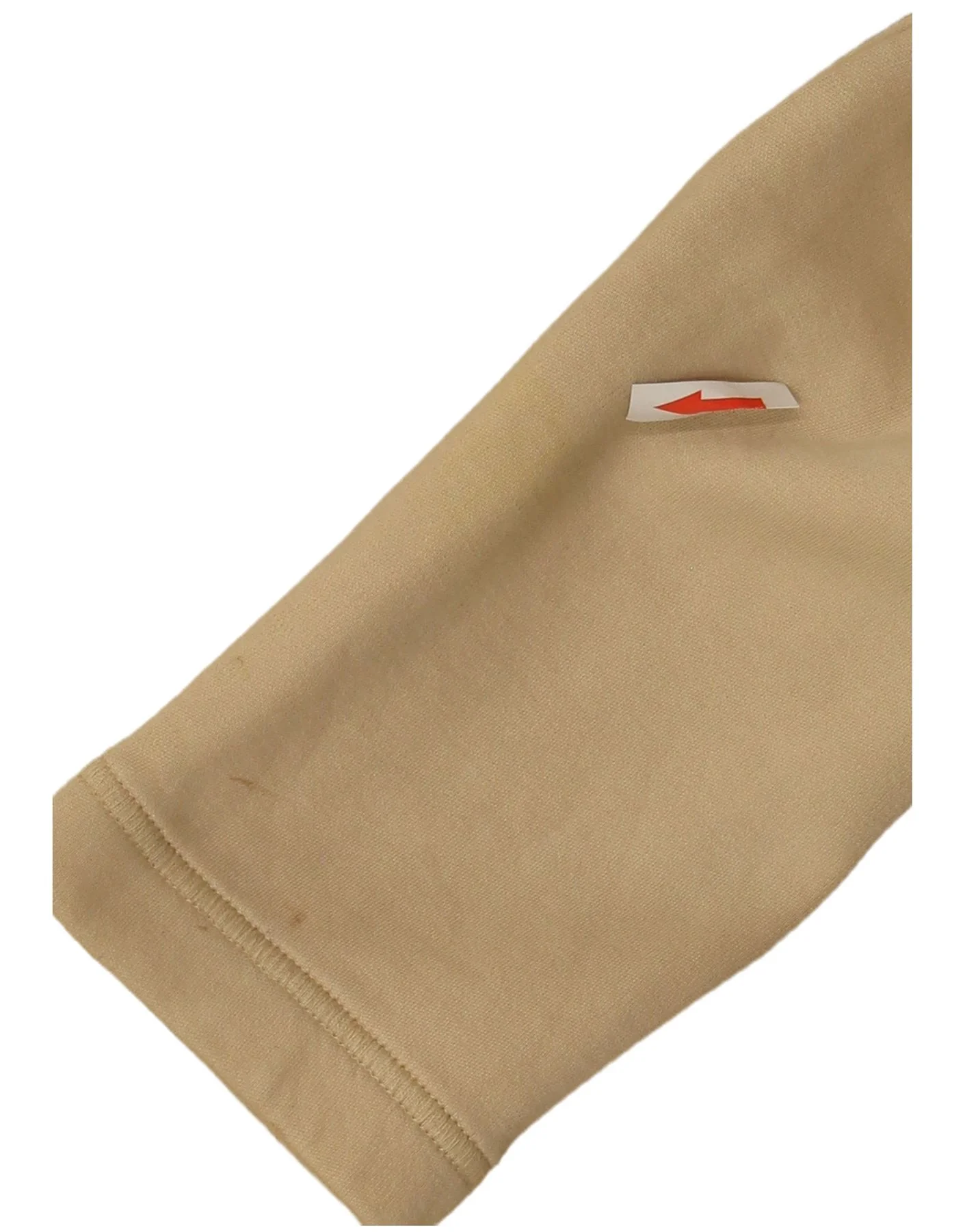 Puma Girls Hooded Zip Hoodie Sweater 11-12 Years Beige Colourblock - Image 3