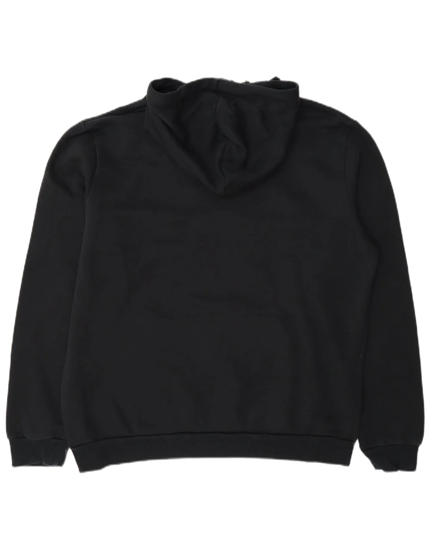 Puma Mens Graphic Hoodie Jumper Large Black Cotton - Image 2