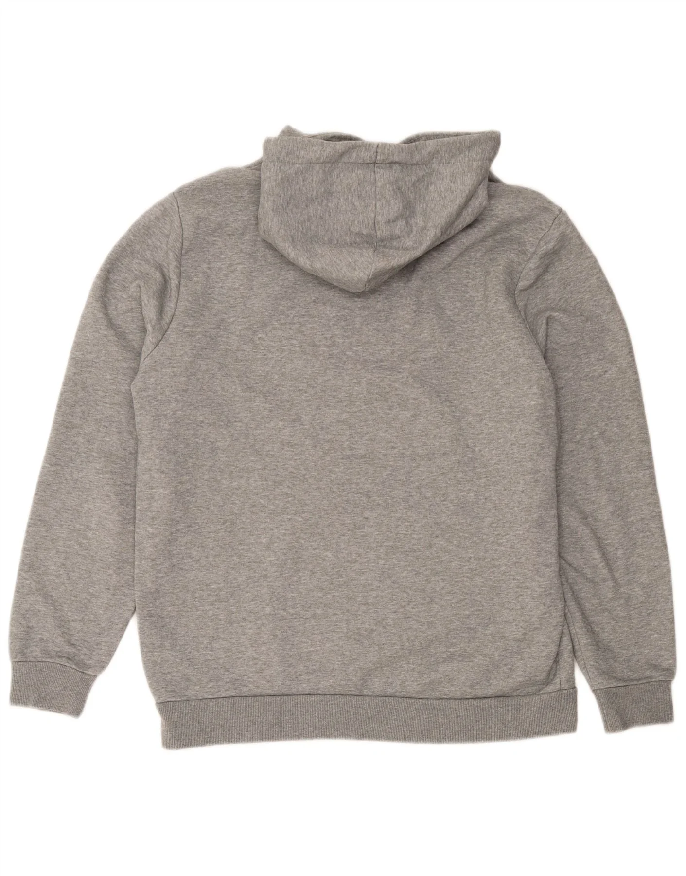 Puma Mens Graphic Hoodie Jumper Large Grey Flecked - Image 2