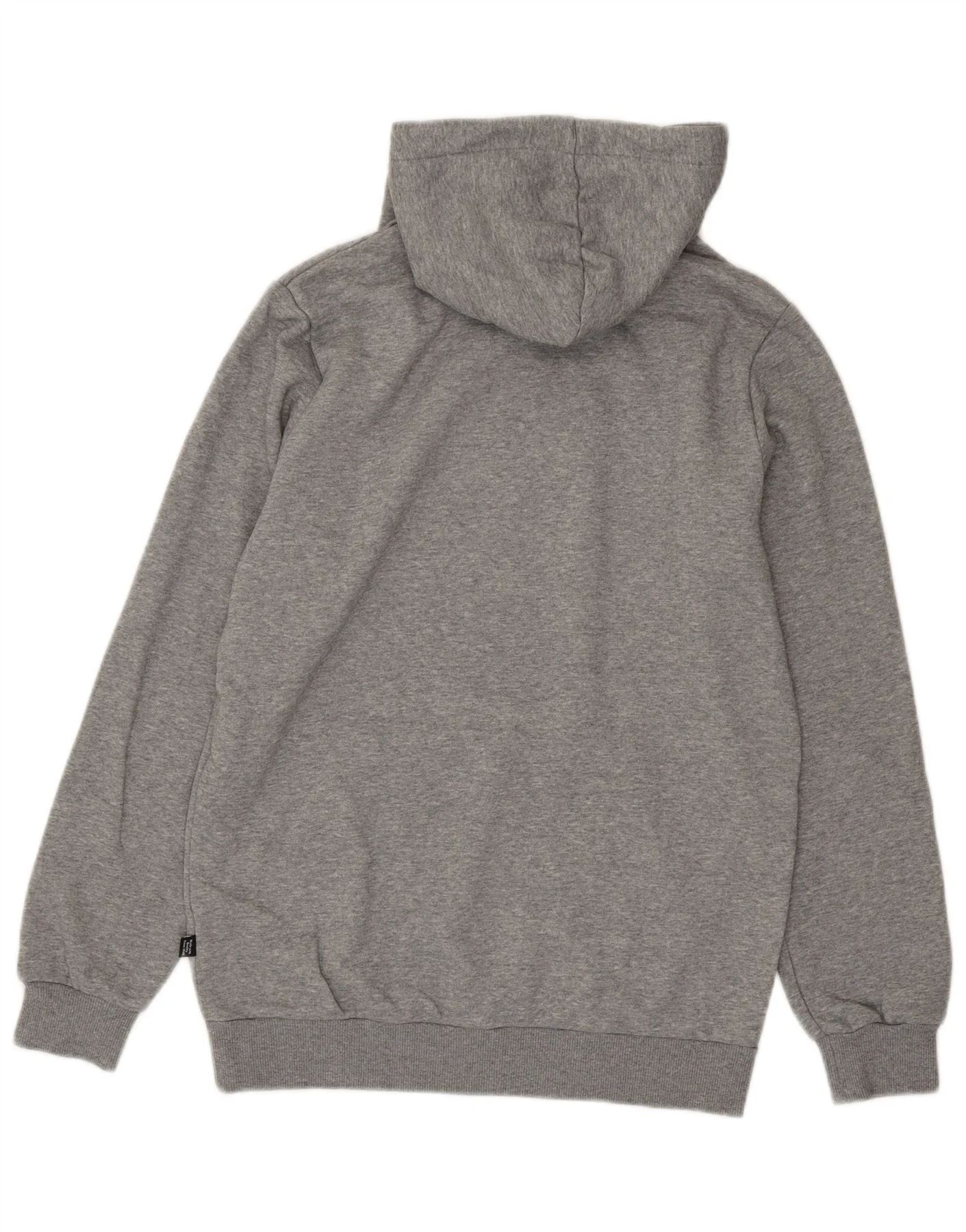Puma Mens Graphic Hoodie Jumper Small Grey Cotton - Image 2