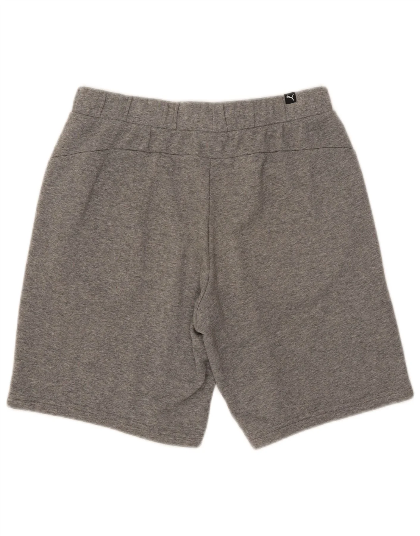 Puma Mens Graphic Sport Shorts Medium Grey Flecked Cotton - Image 2
