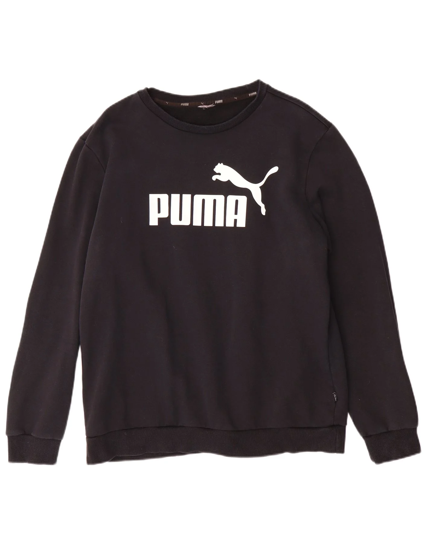 Puma Mens Graphic Sweatshirt Jumper Large Black