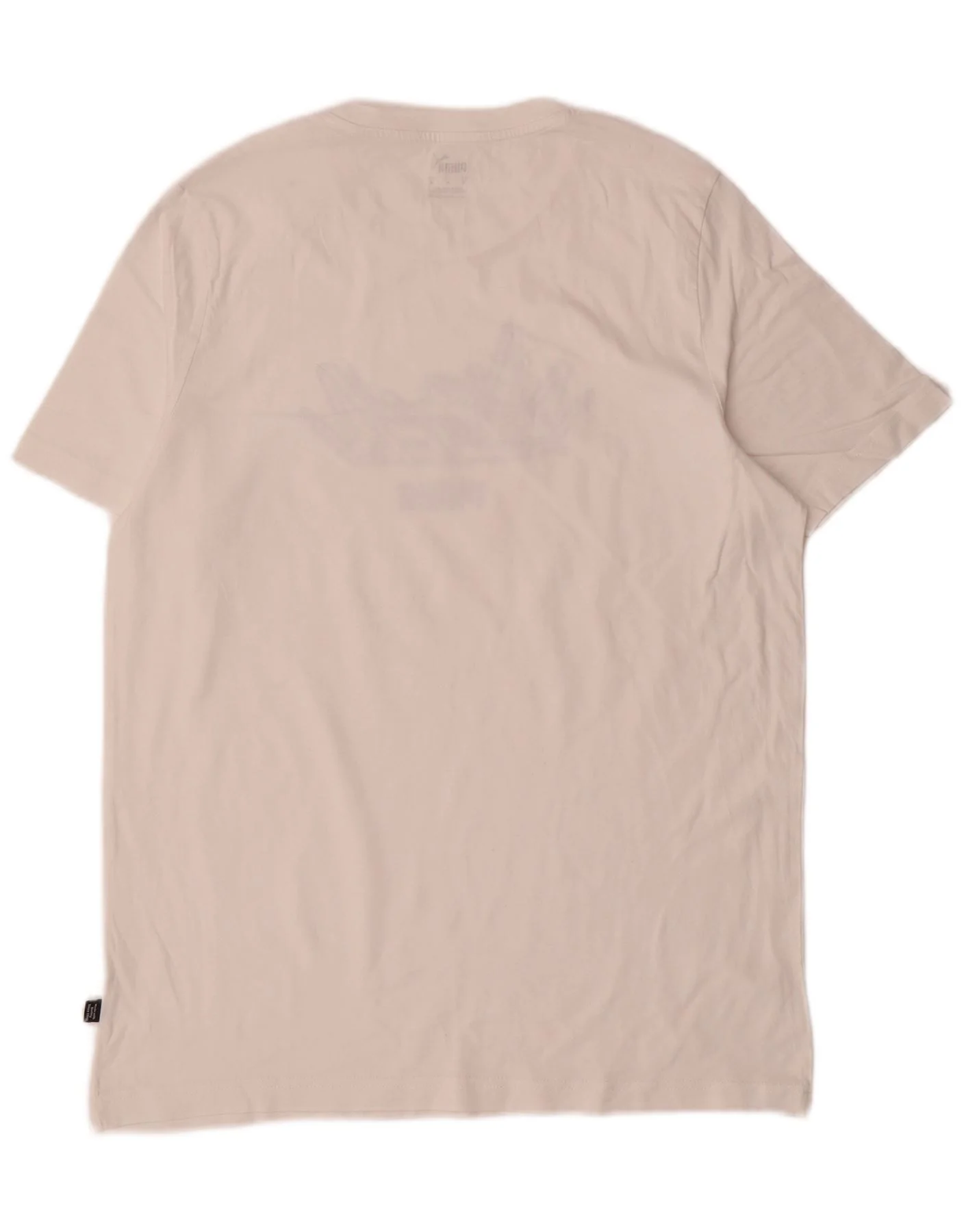 Puma Mens Graphic T-Shirt Top Medium White - Image 2