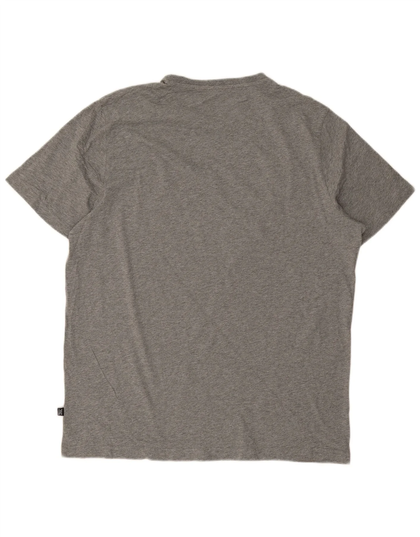 Puma Mens Graphic T-Shirt Top XL Grey Flecked Cotton - Image 2