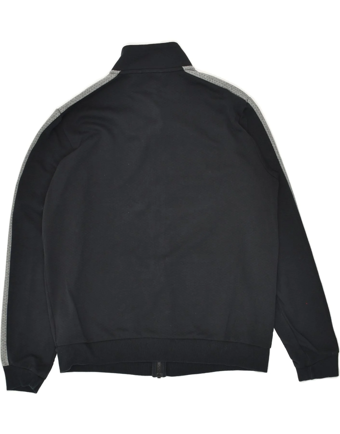PUMA Mens Graphic Tracksuit Top Jacket Large Black Colourblock Cotton - Image 2