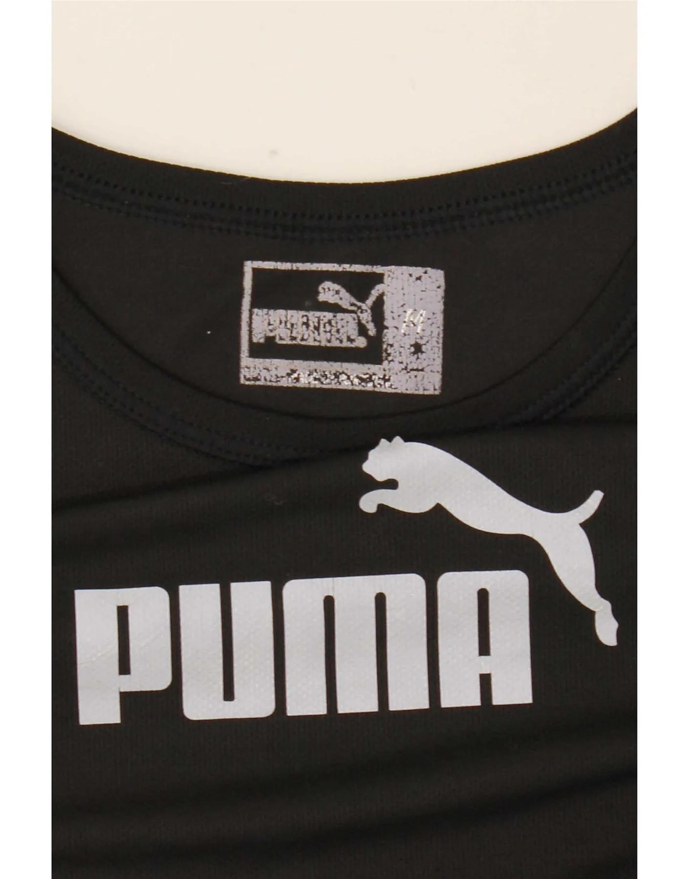 Puma Mens Graphic Vest Top Medium Black - Image 3
