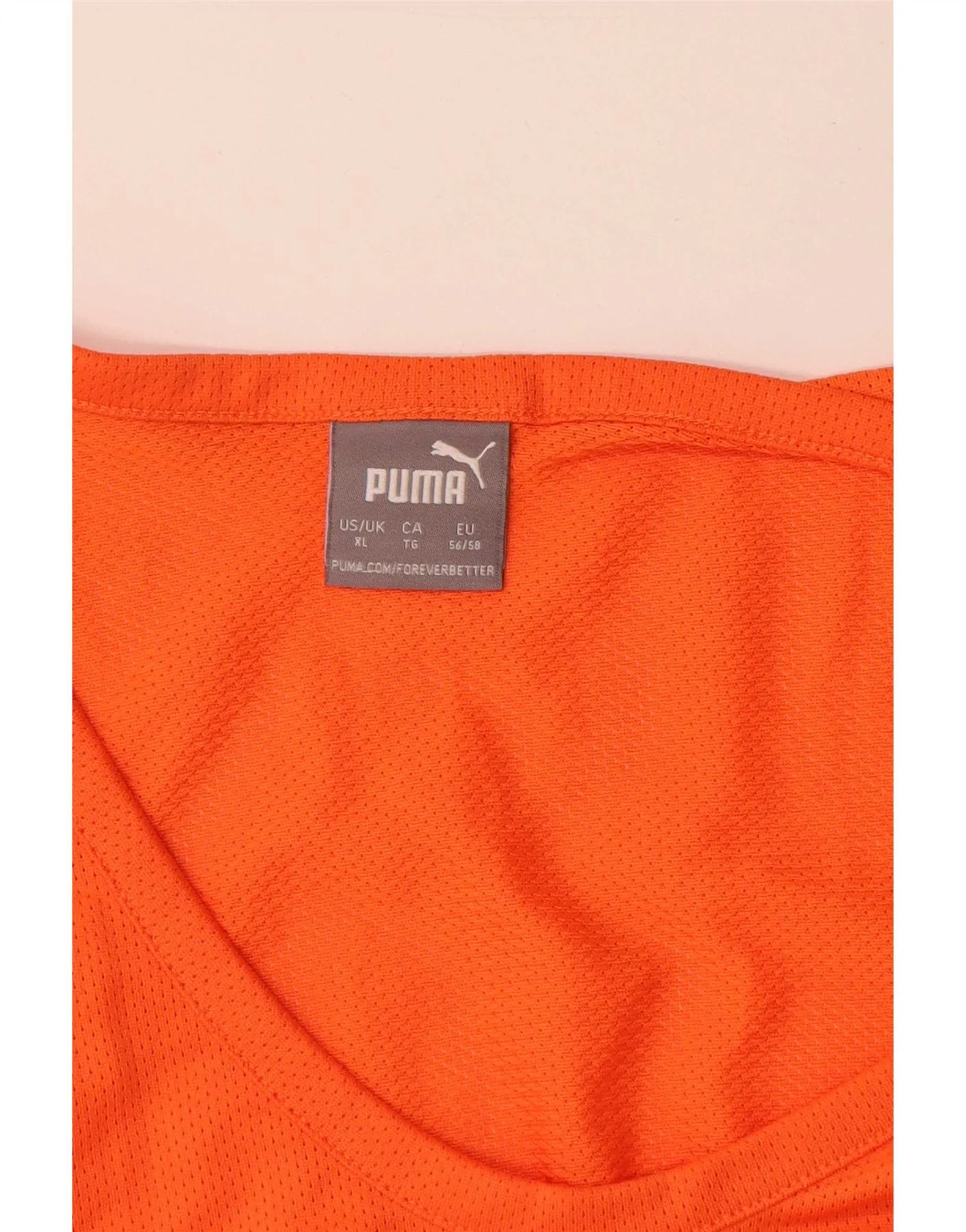 Puma Mens Graphic Vest Top XL Orange Polyester - Image 3