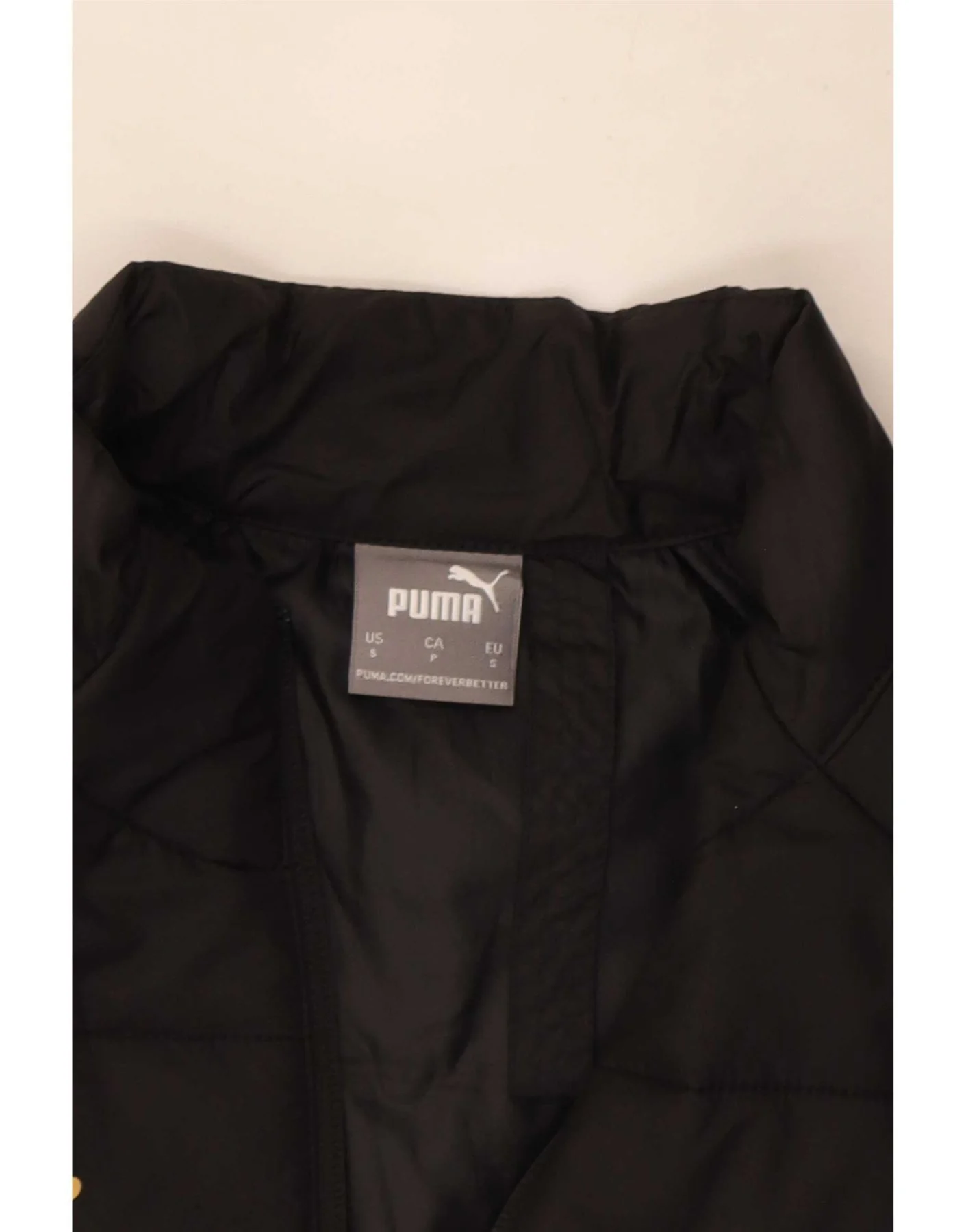 Puma Mens Padded Gilet UK 36 Small Black Polyester - Image 4
