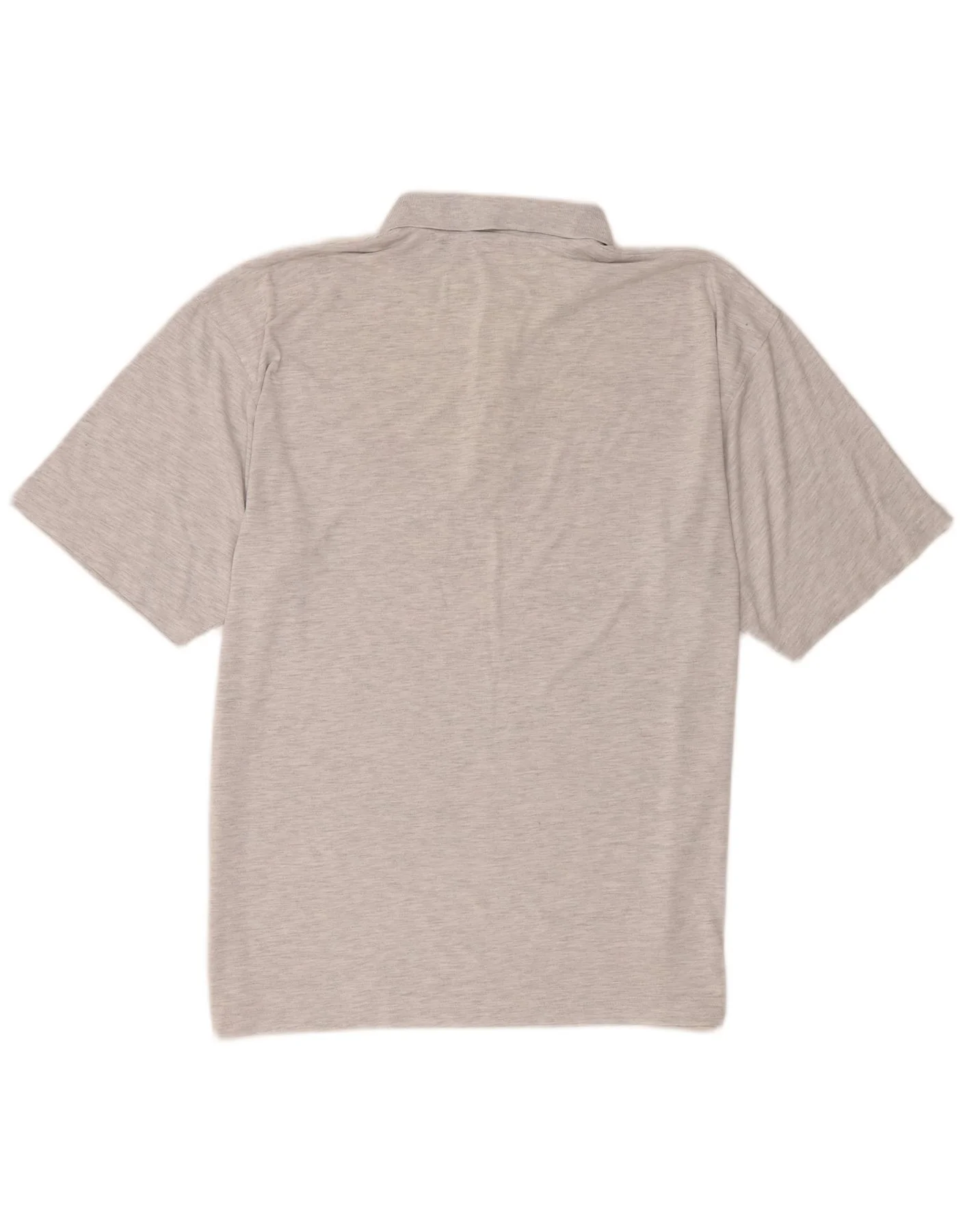 Puma Mens Polo Shirt Large Grey Flecked Polyester - Image 2
