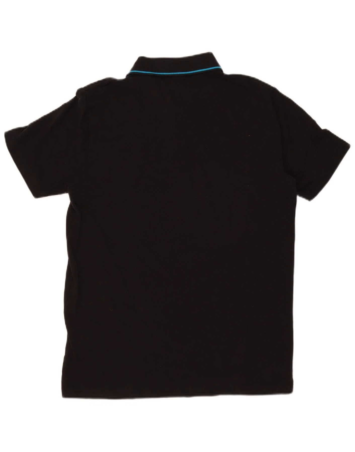 Puma Mens Polo Shirt Medium Black Cotton - Image 2