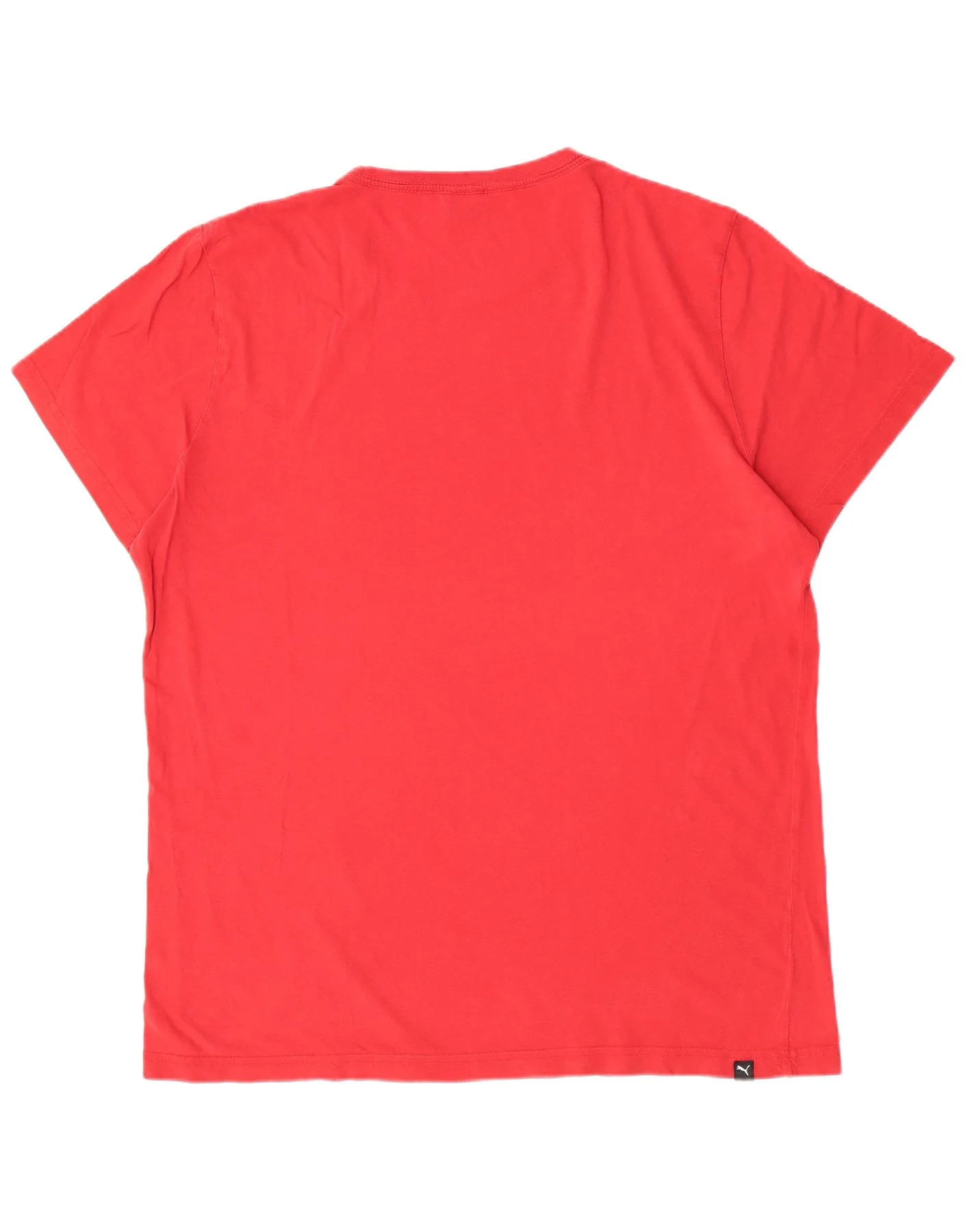 Puma Mens Regular Graphic T-Shirt Top XL Red Cotton - Image 2