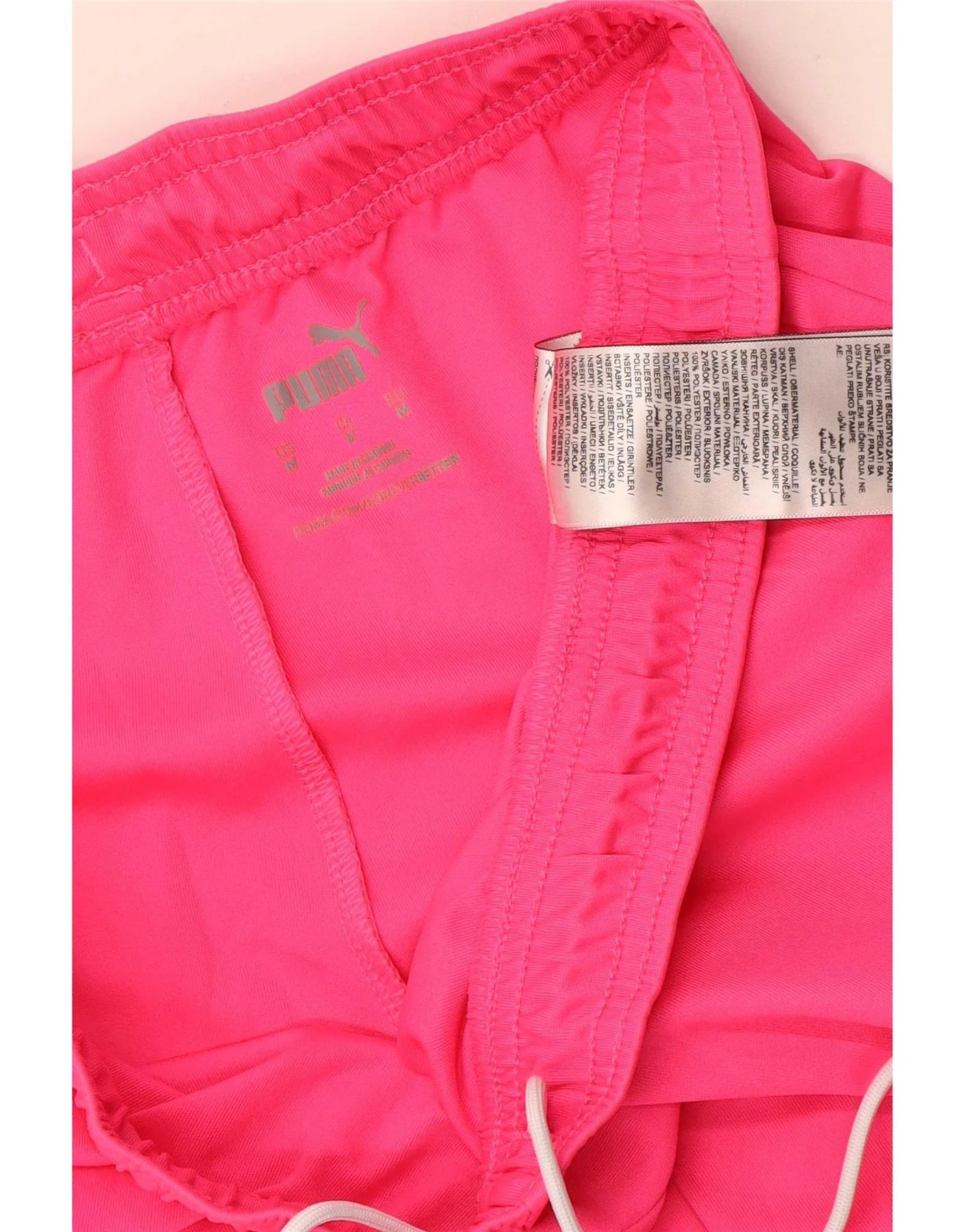 Puma Mens Sport Shorts Medium Pink Polyester - Image 3
