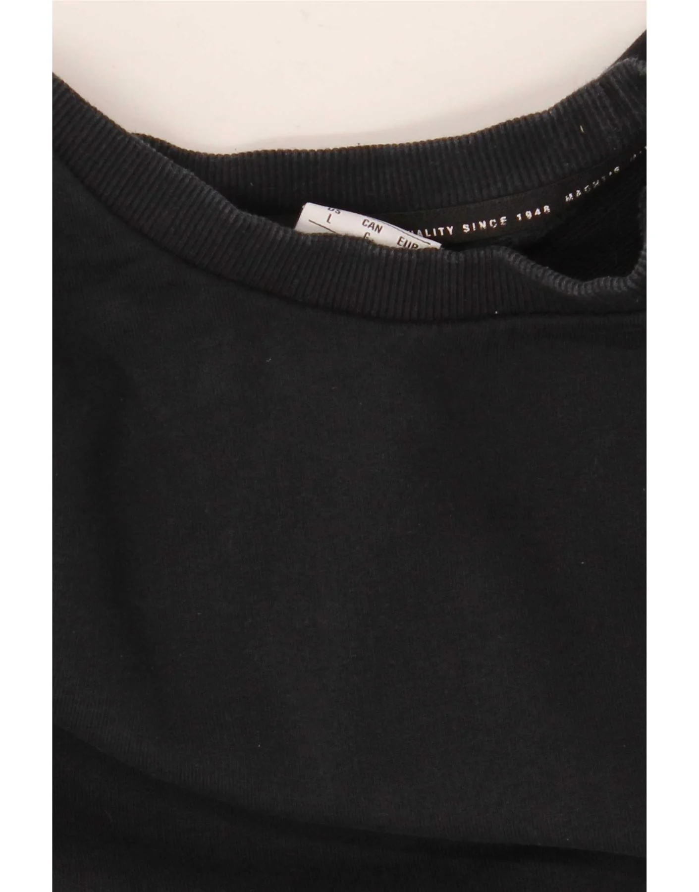 Puma Mens Sweatshirt Jumper Large Black Cotton - Image 3