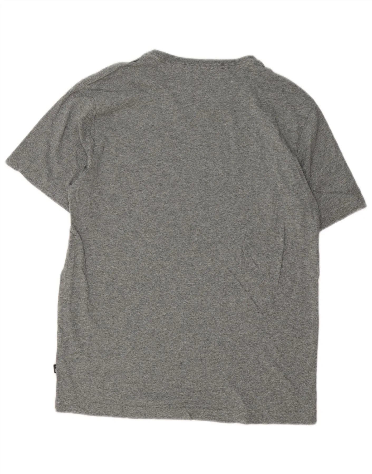 Puma Mens T-Shirt Top Medium Grey Cotton - Image 2