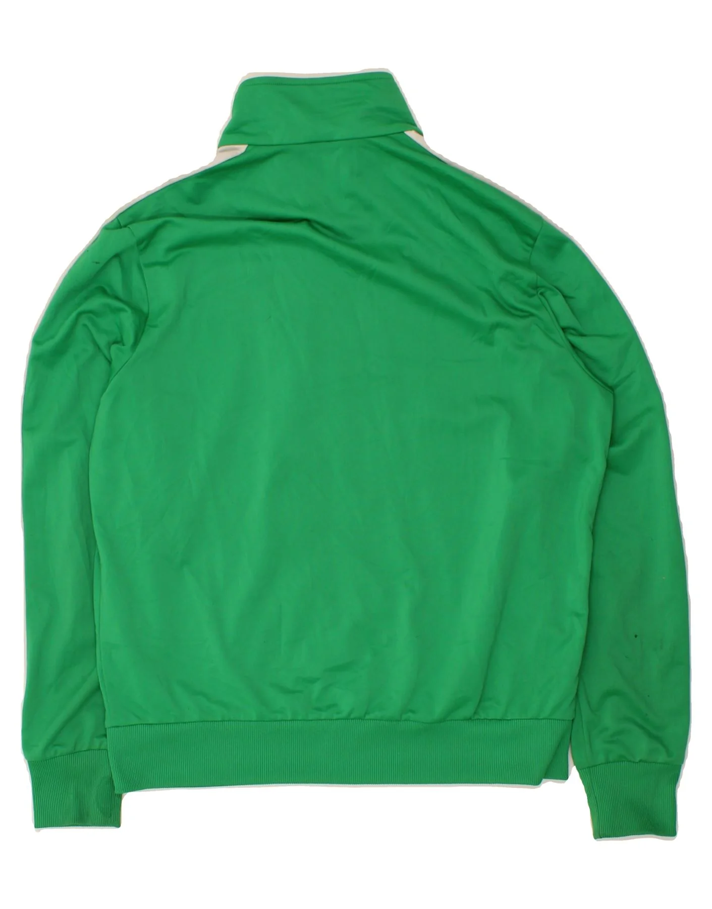 PUMA Mens Tracksuit Top Jacket Large Green Polyester - Image 2