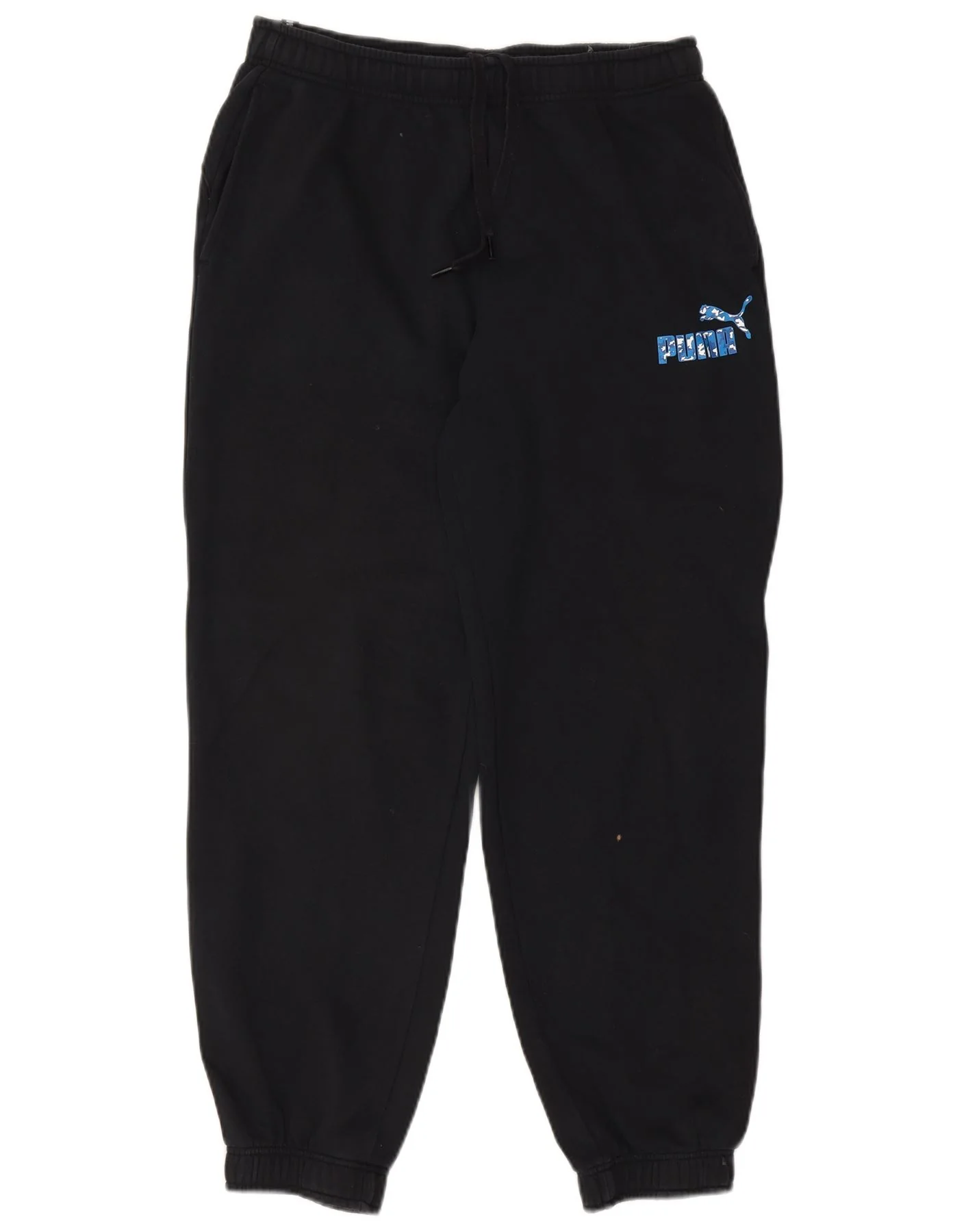 Puma Mens Tracksuit Trousers Joggers Large Black Cotton