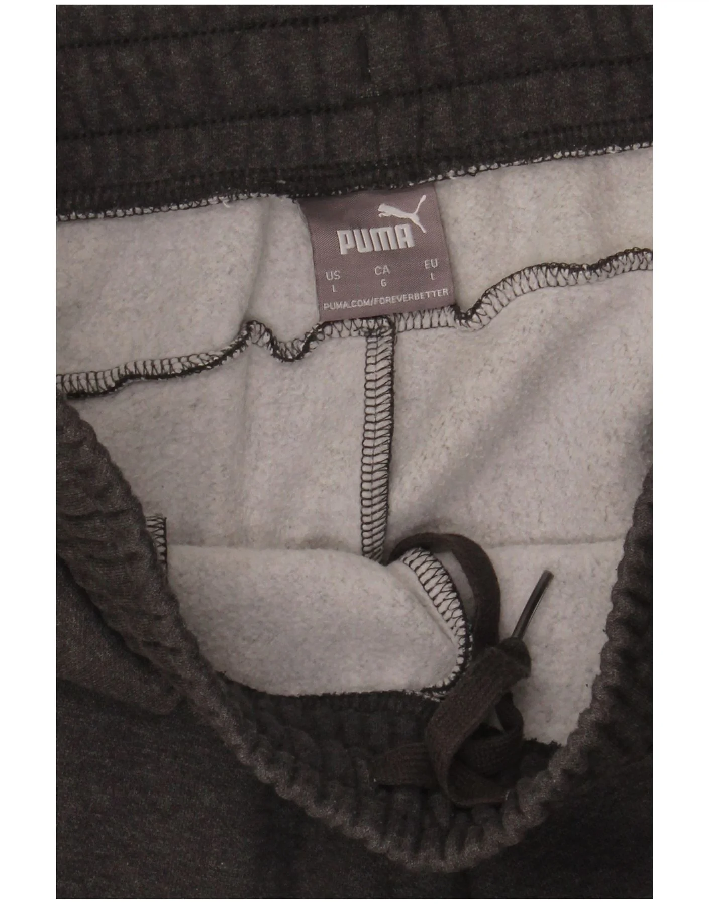 Puma Mens Tracksuit Trousers Joggers Large Grey - Image 3