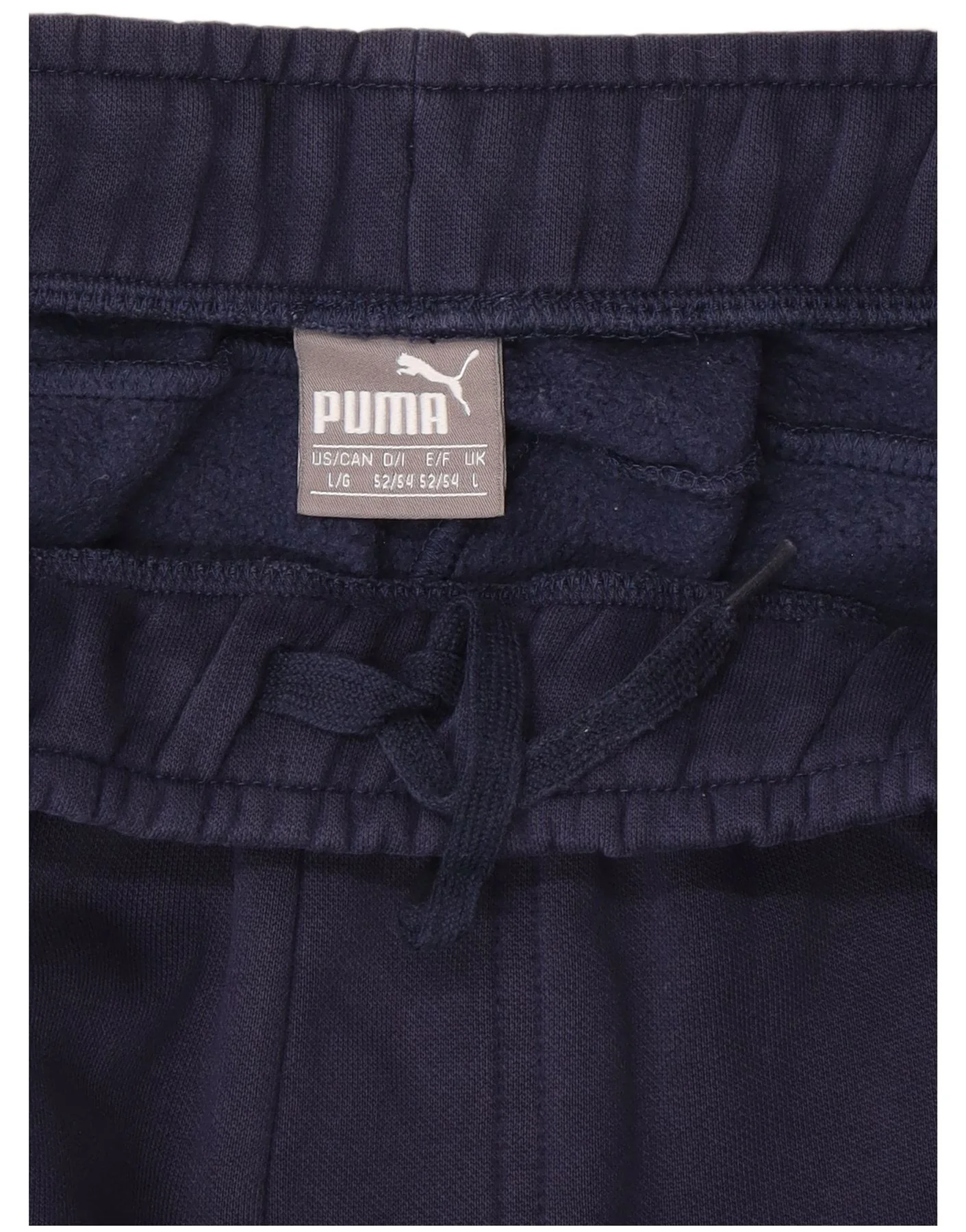 Puma Mens Tracksuit Trousers Joggers Large Navy Blue Cotton - Image 4