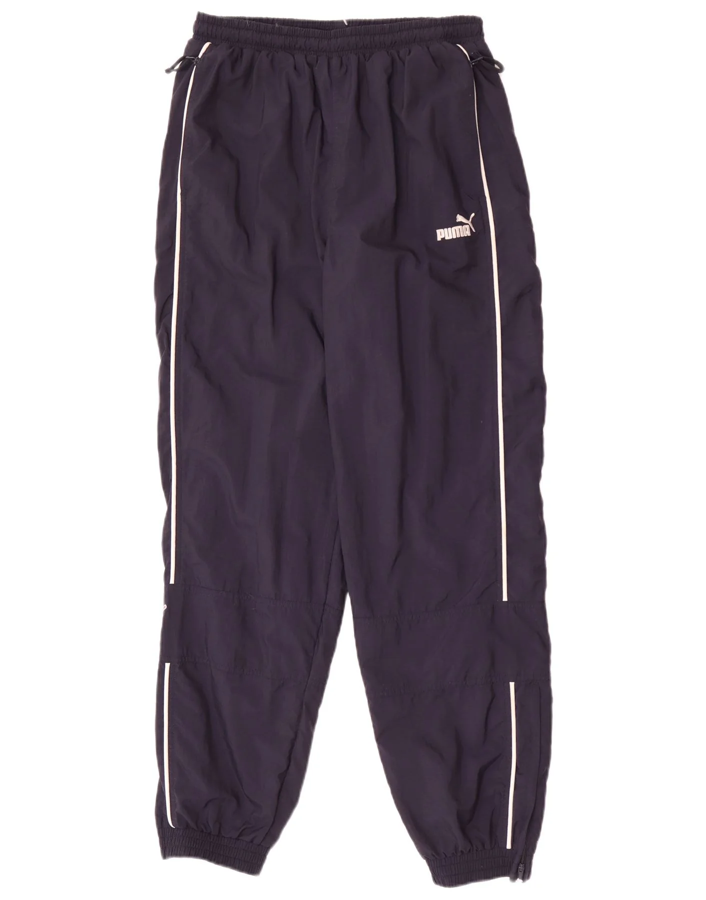 Puma Mens Tracksuit Trousers Joggers Large Navy Blue Nylon